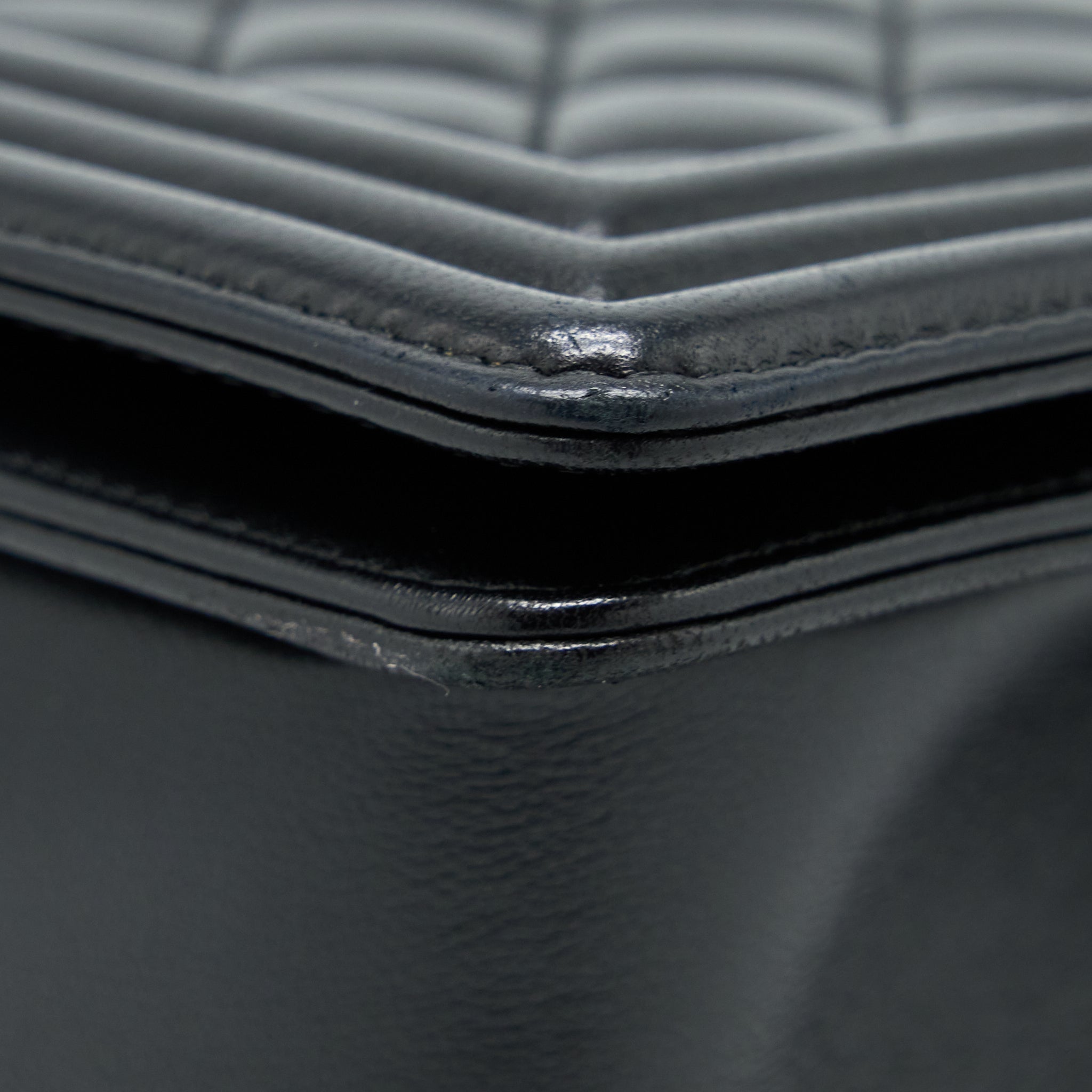 Chanel Medium Boy Bag Lambskin Black Ruthenium