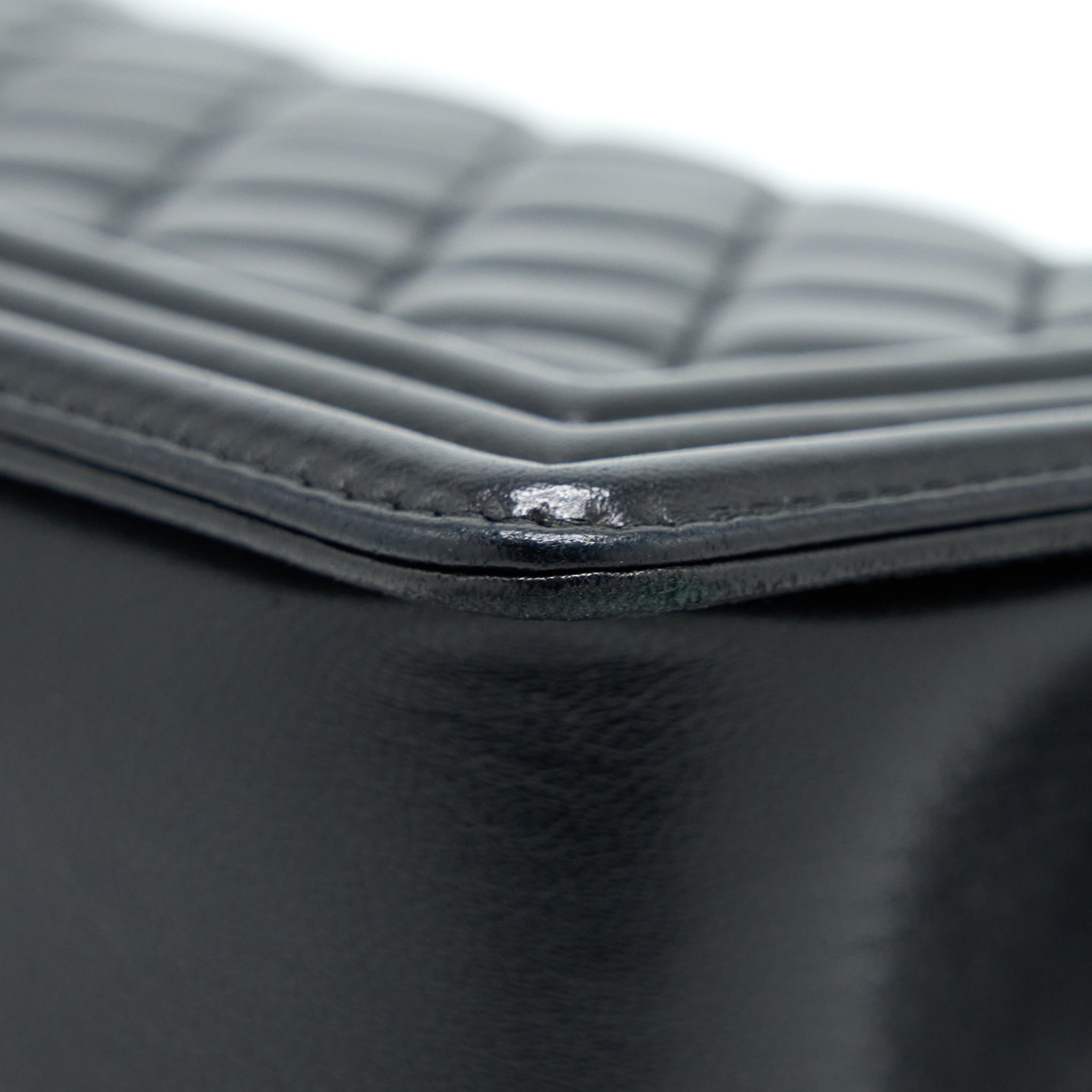 Chanel Medium Boy Bag Lambskin Black Ruthenium