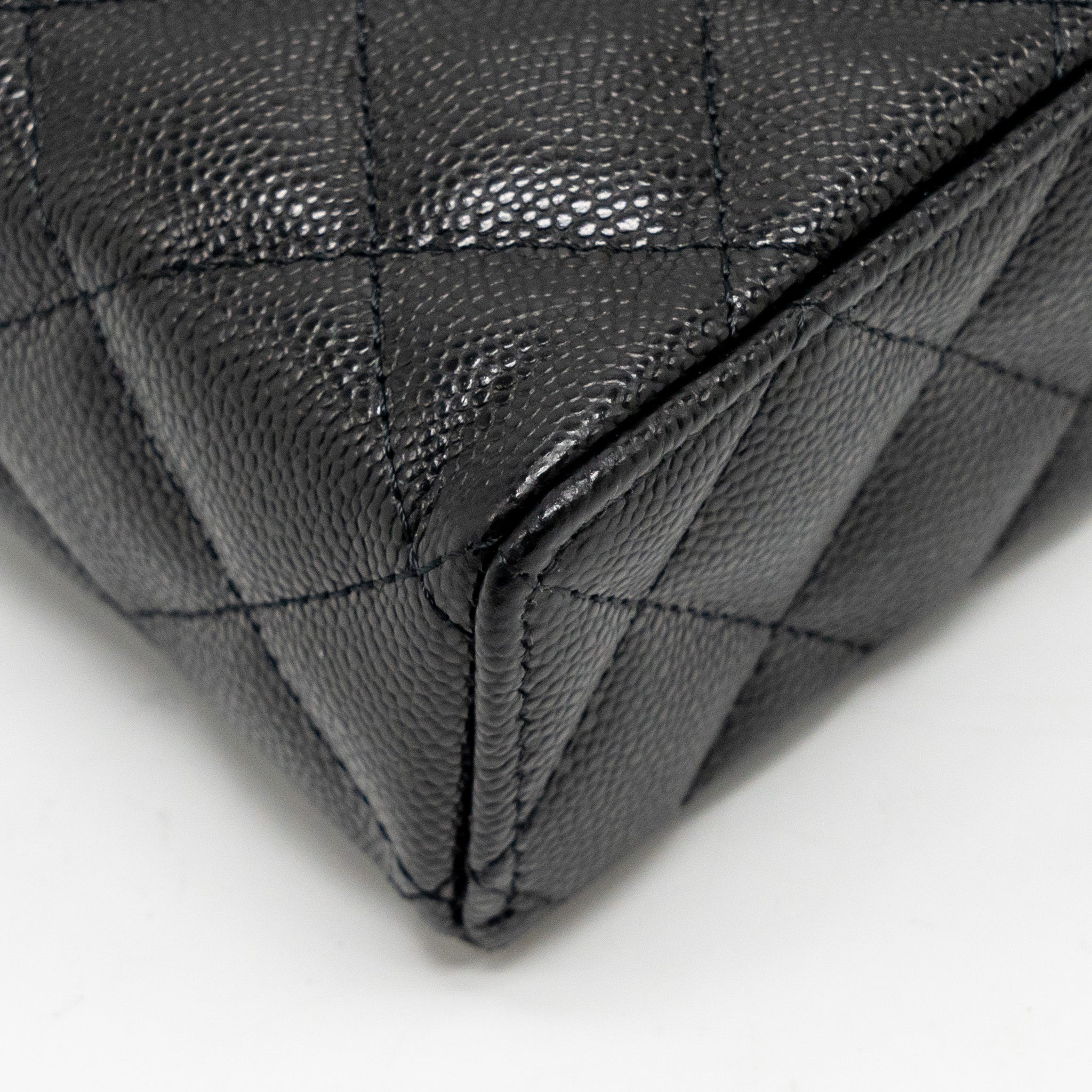 Chanel CC Top Handle Vanity Bag Caviar Black L (Microchip)