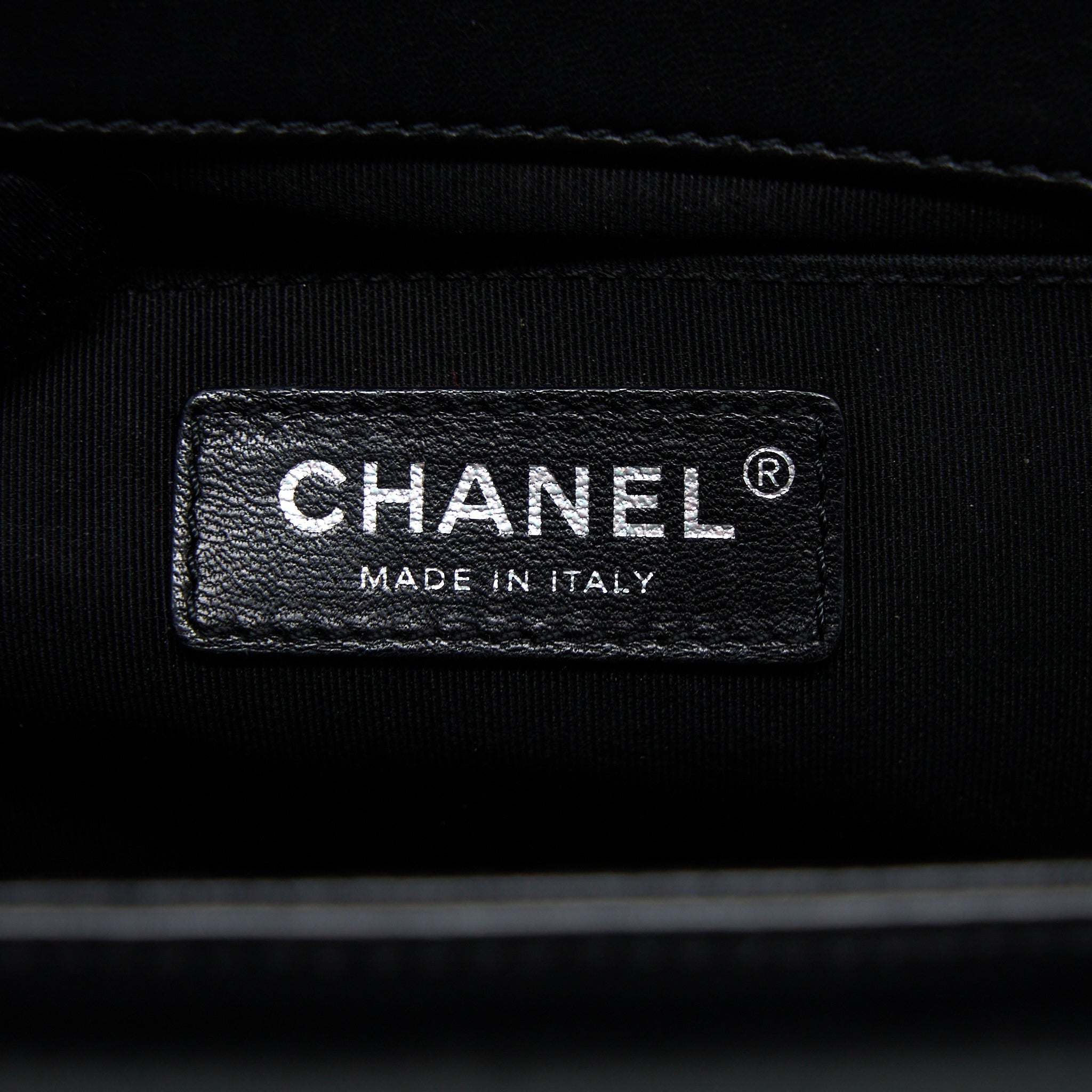 Chanel Medium Boy Bag Lambskin Black Ruthenium