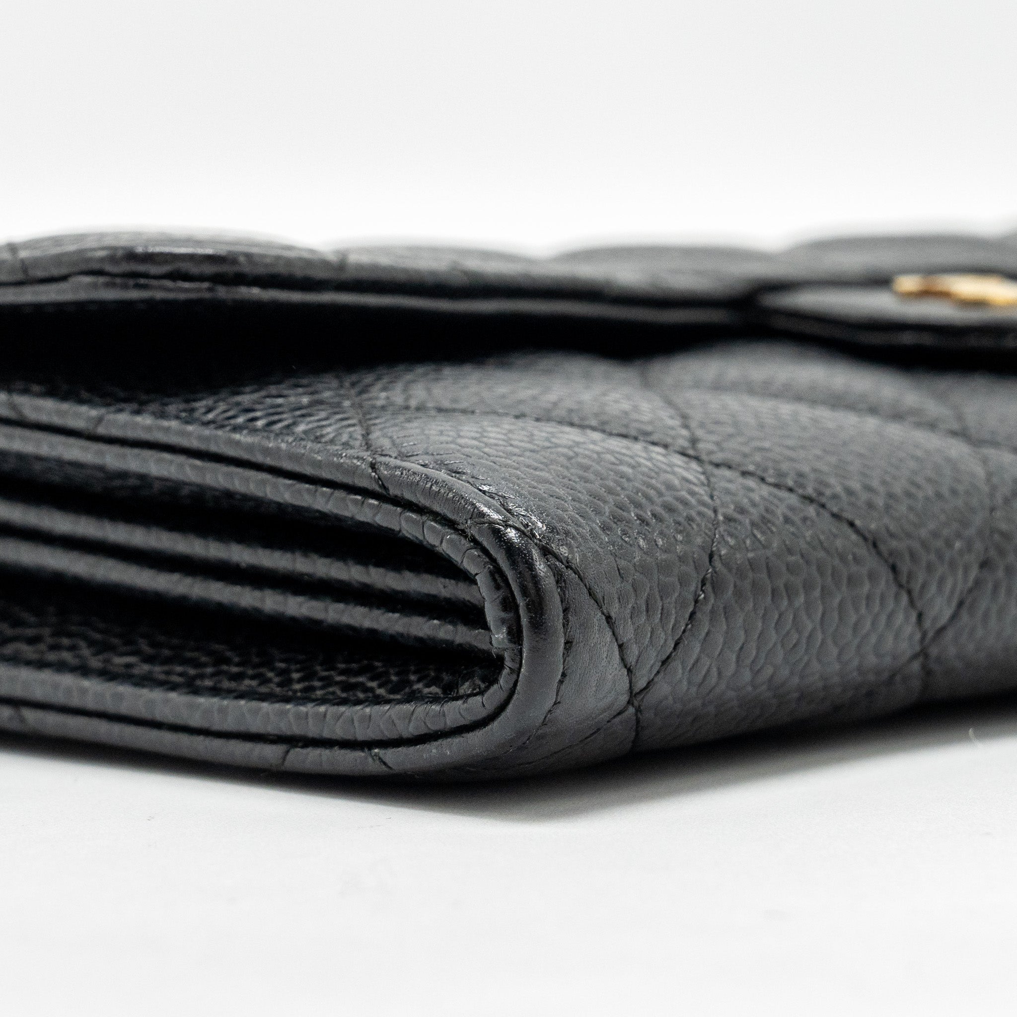 Chanel Classic Flap Long Wallet Caviar Black
