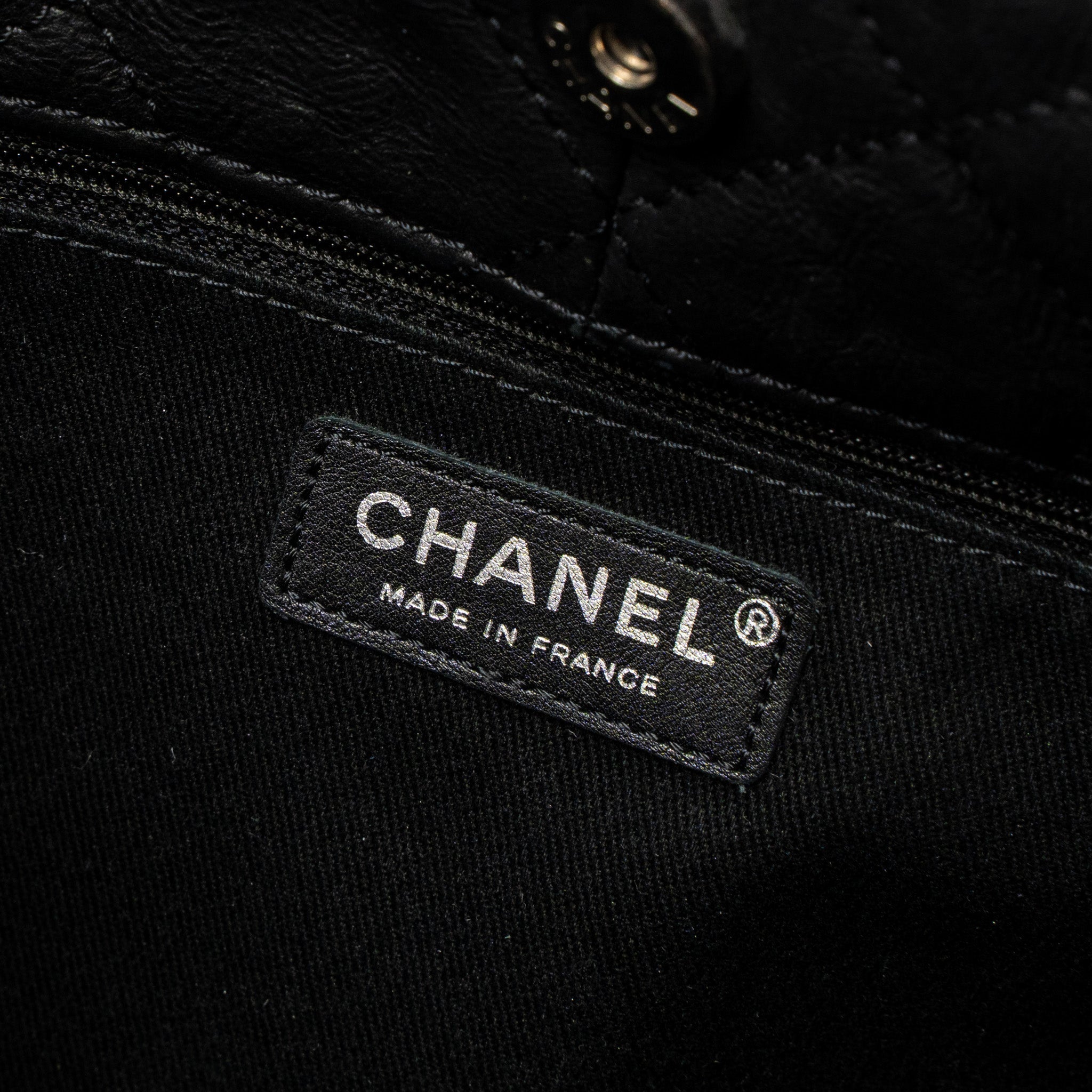 Chanel Tote Bag Calfskin Black