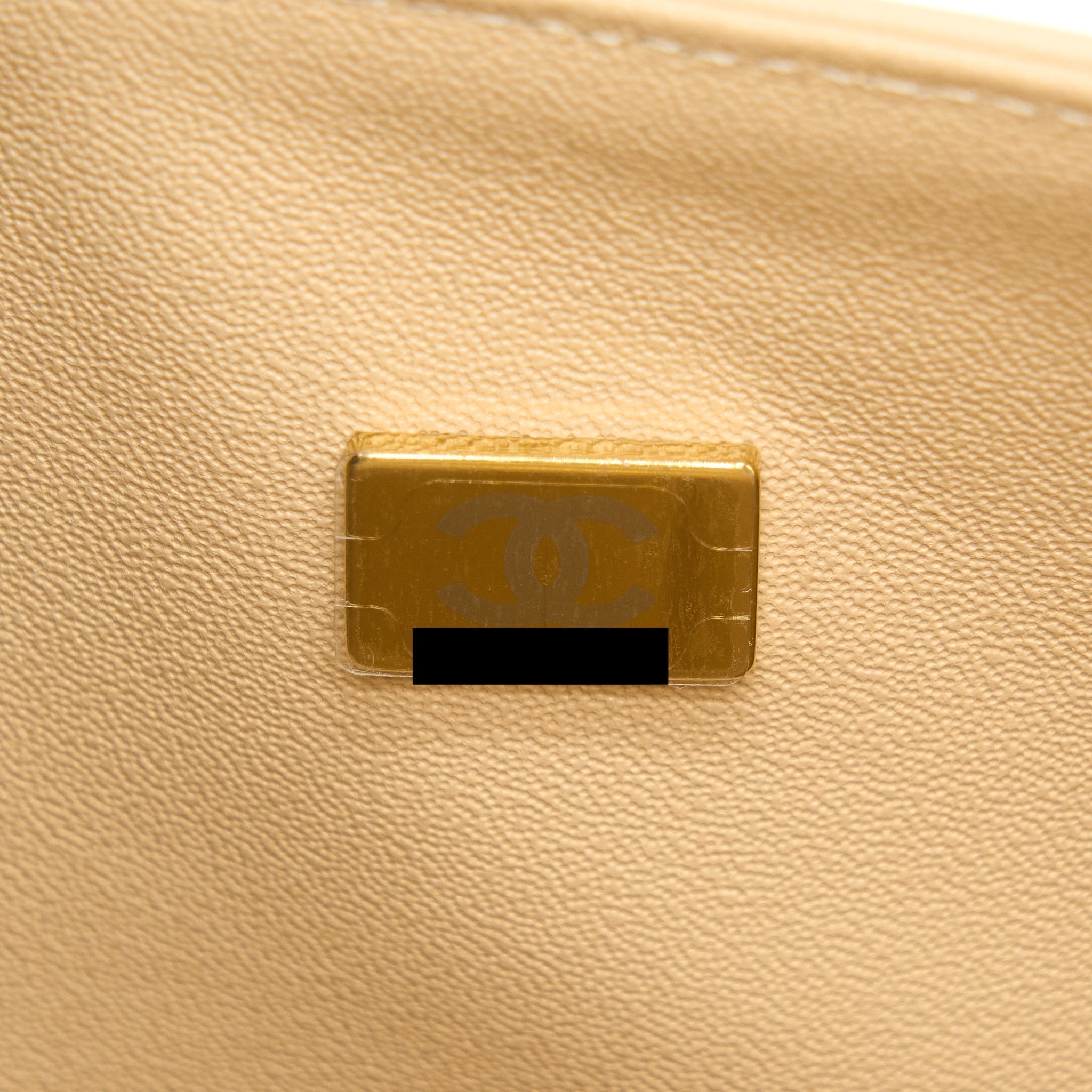 Chanel Medium Classic Flap Bag Lambskin Beige L (Microchip)