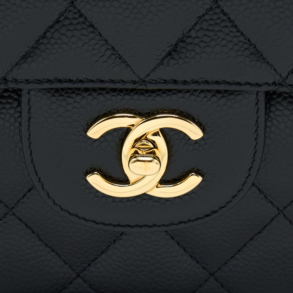 Chanel Jumbo Classic Flap Bag Caviar Black