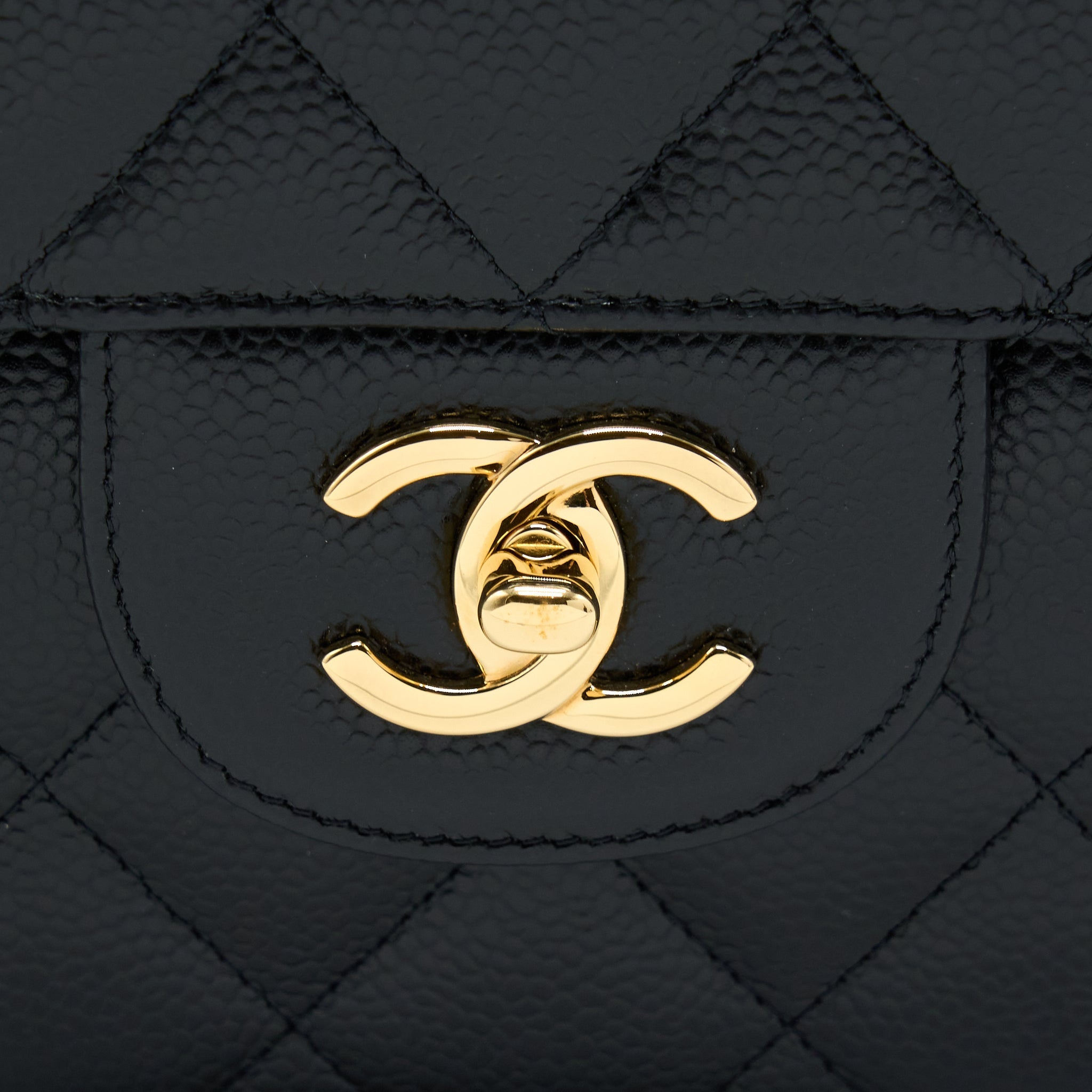 Chanel Jumbo Classic Flap Bag Caviar Black