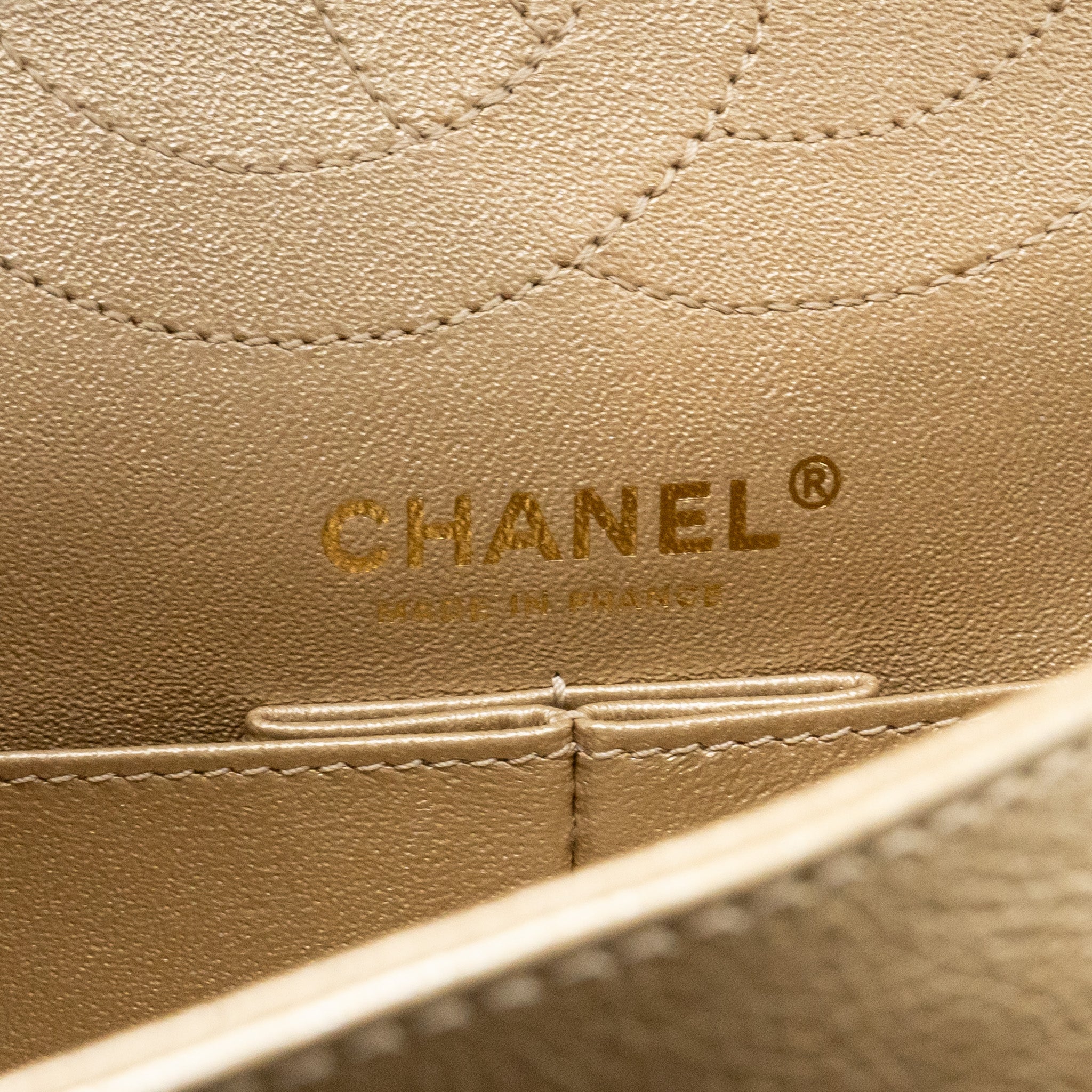 Chanel Small 2.55 Reissue Chevron Flap Bag Calfskin Gold