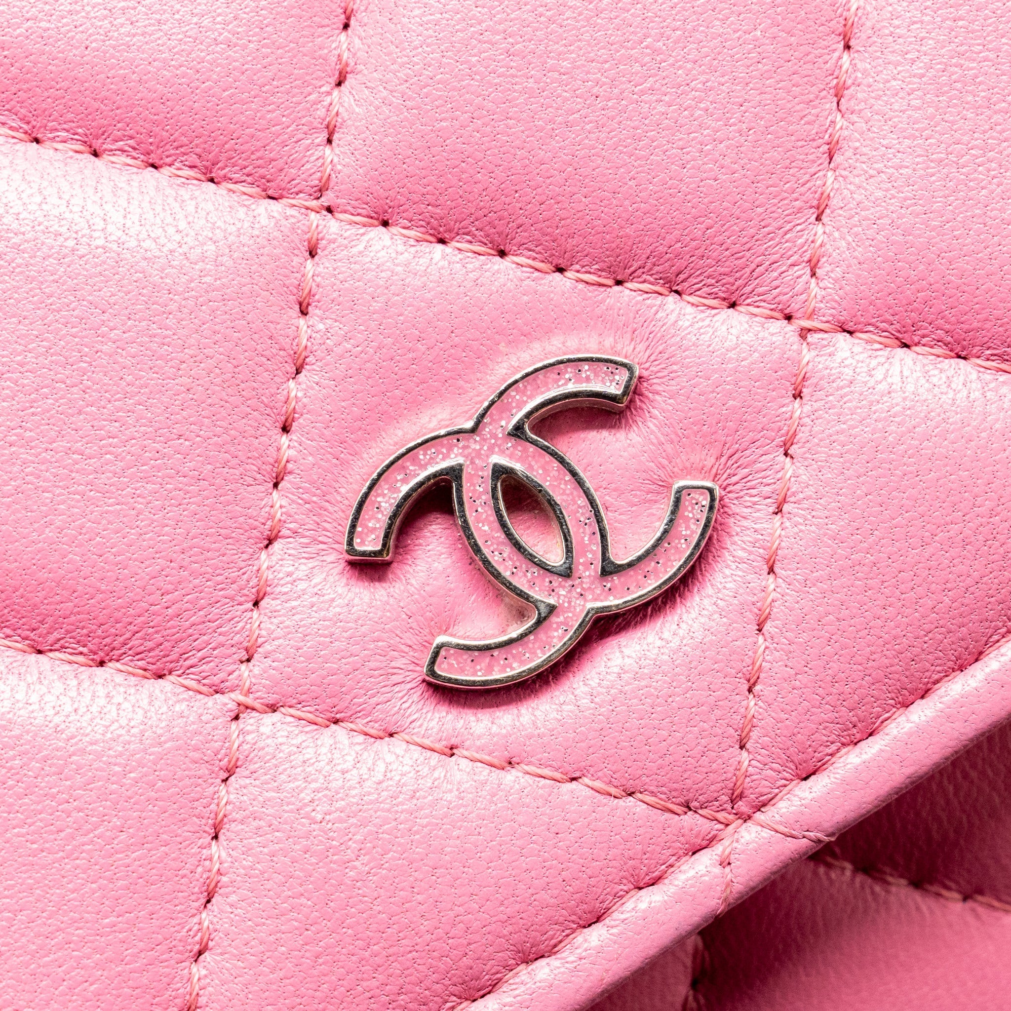 Chanel Classic Wallet on Chain Lambskin Pink