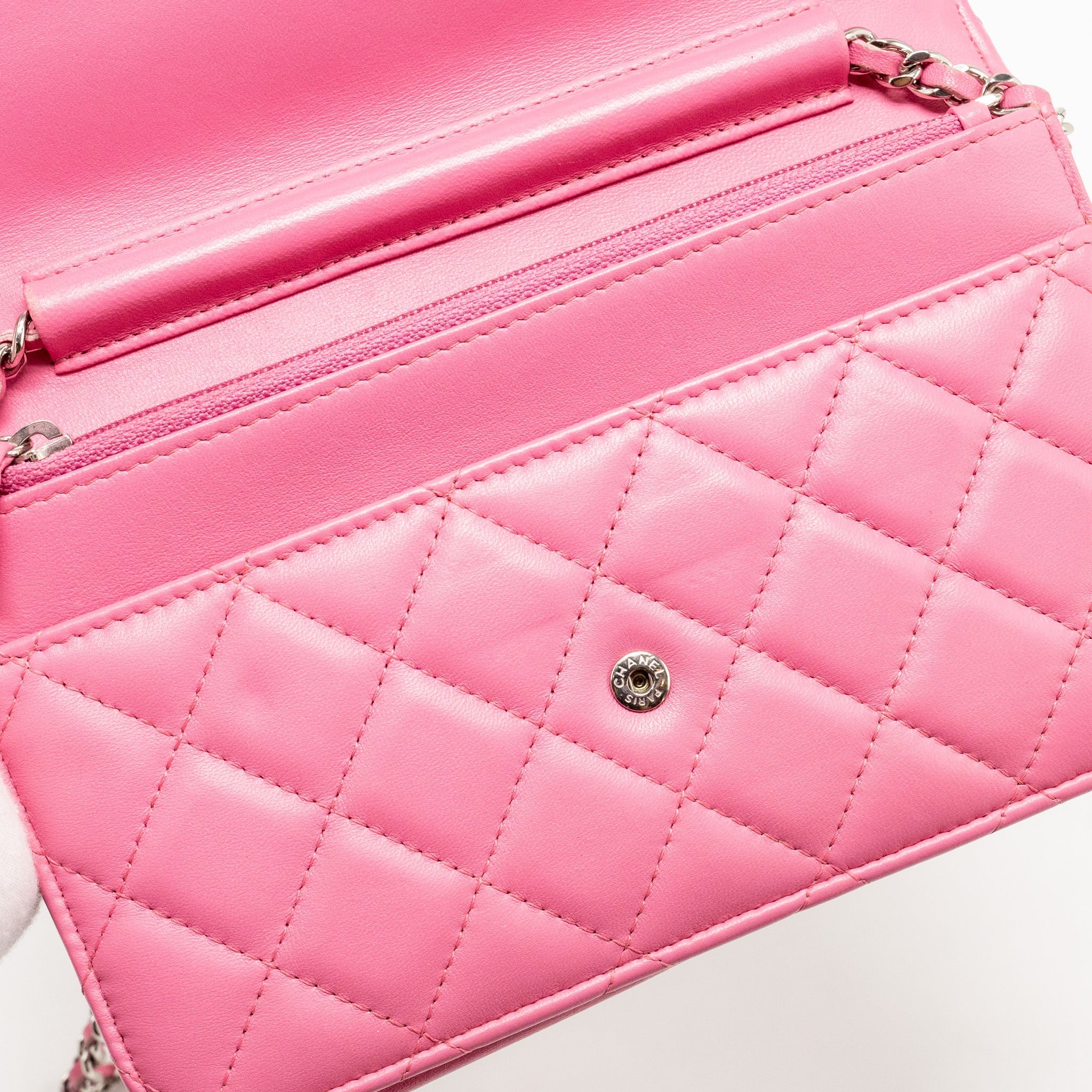Chanel Classic Wallet on Chain Lambskin Pink