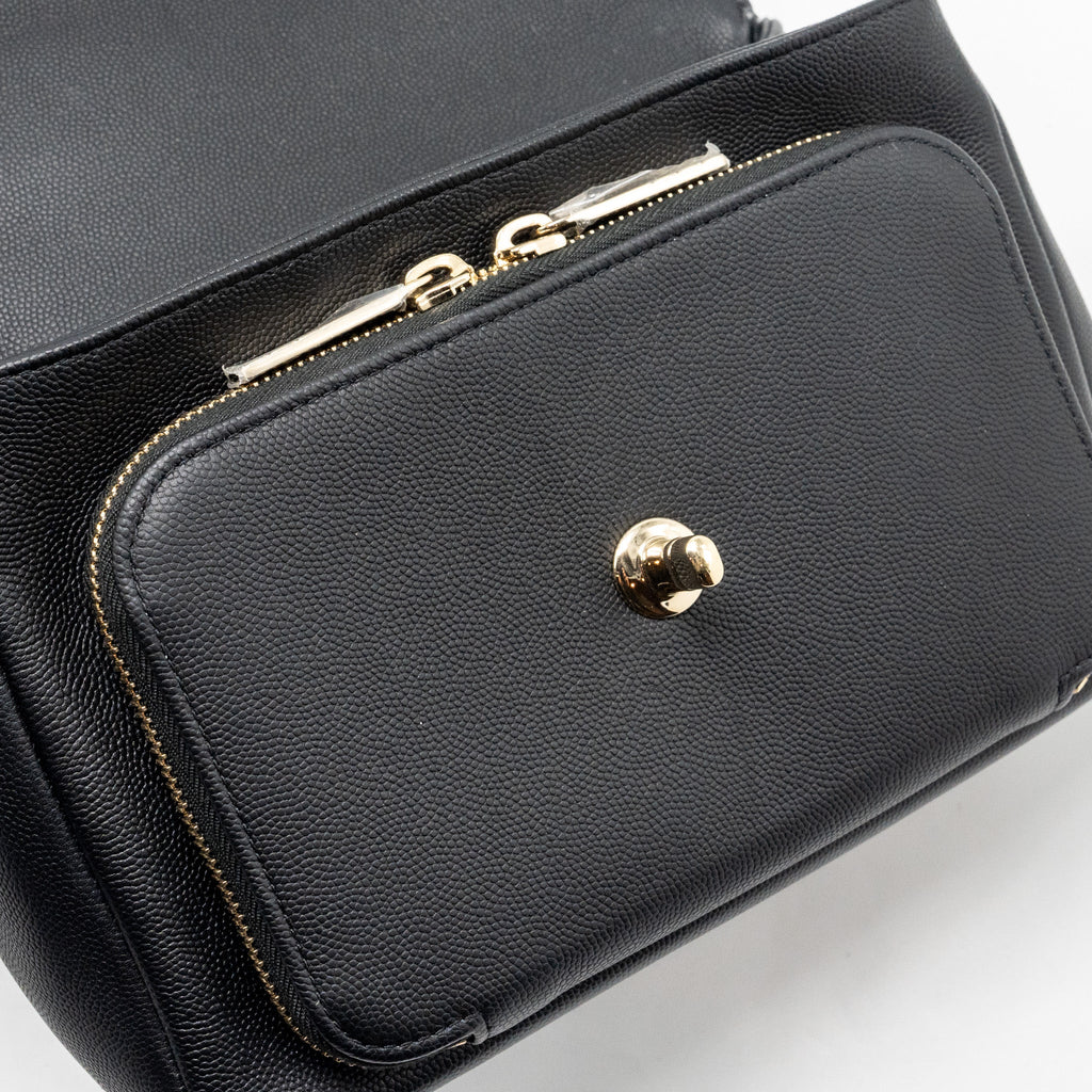 Chanel Medium Business Affinity Caviar black L