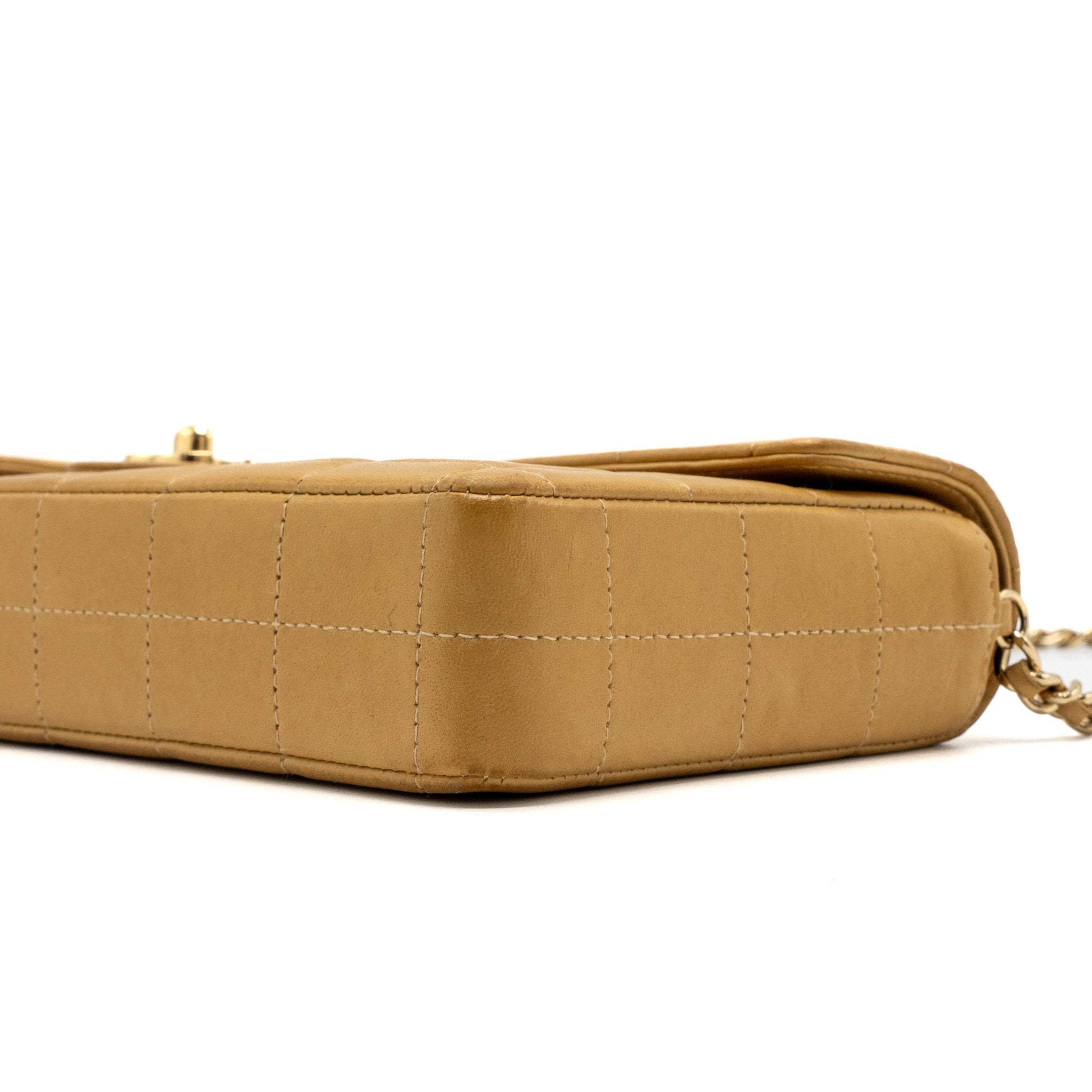 Chanel Vintage Flap Bag Dark Beige