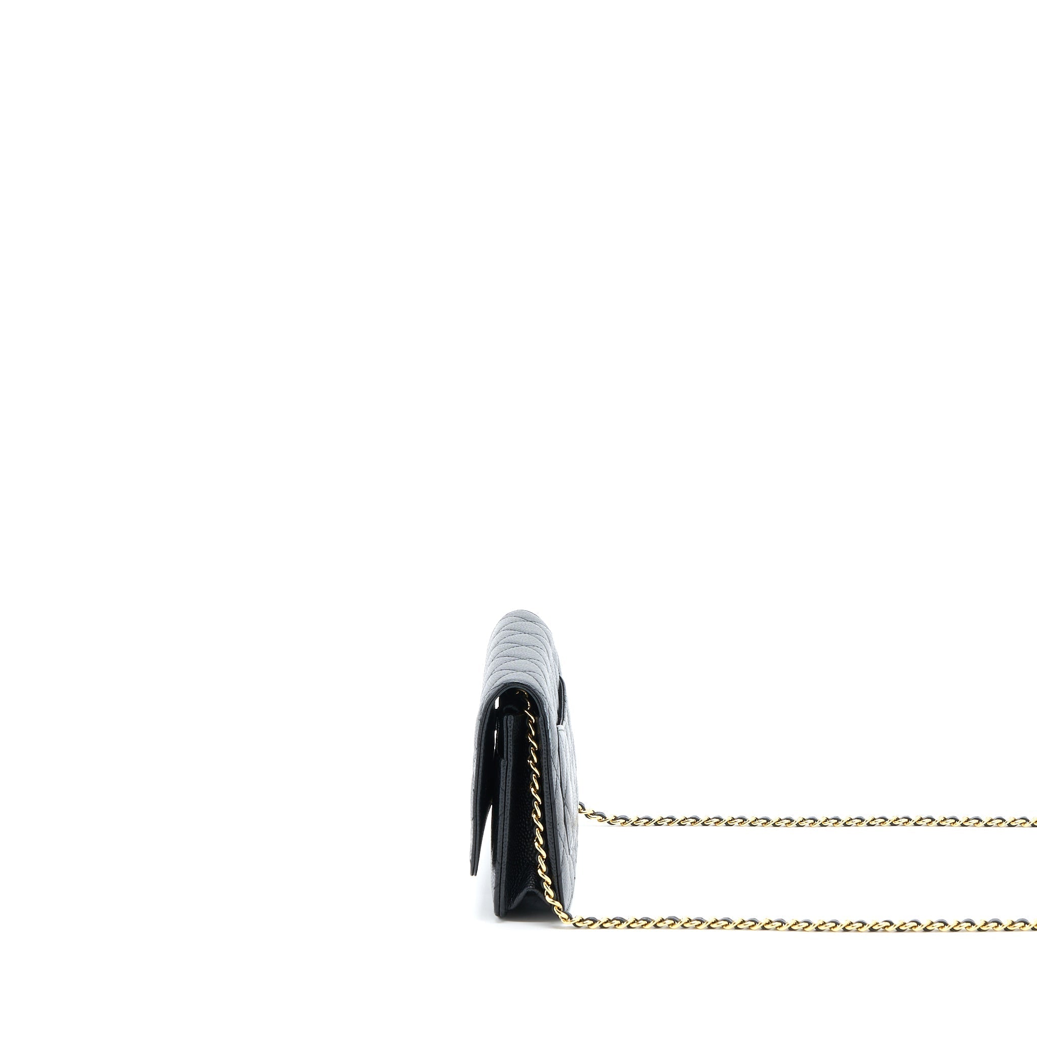 Chanel Classic Wallet On Chain Caviar Black