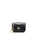Chanel Mini 2.55 Reissue Flap Bag Aged Calfskin Black Brushed  (Microchip)