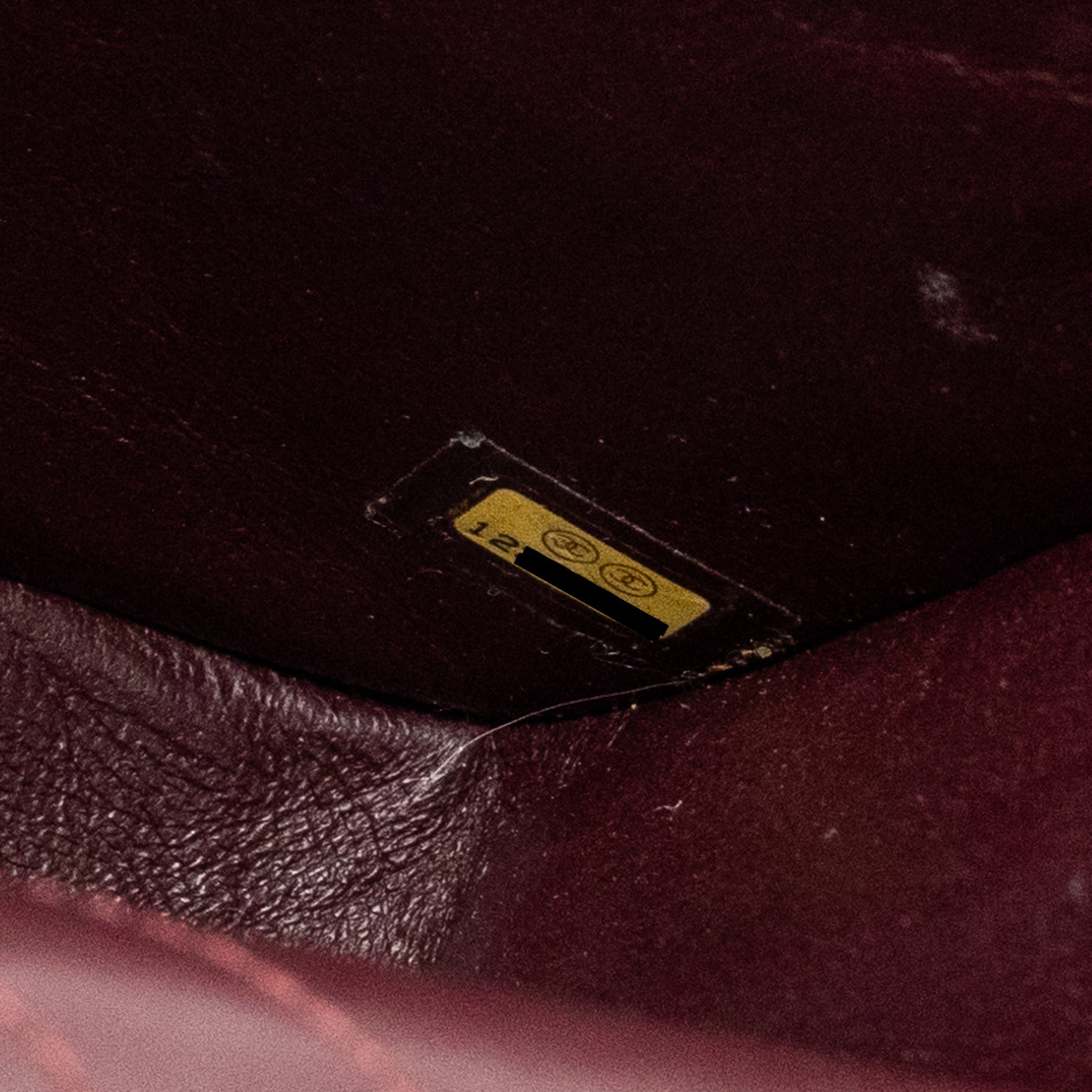 Chanel large 2.55 reissue flap bag aged calfskin black L