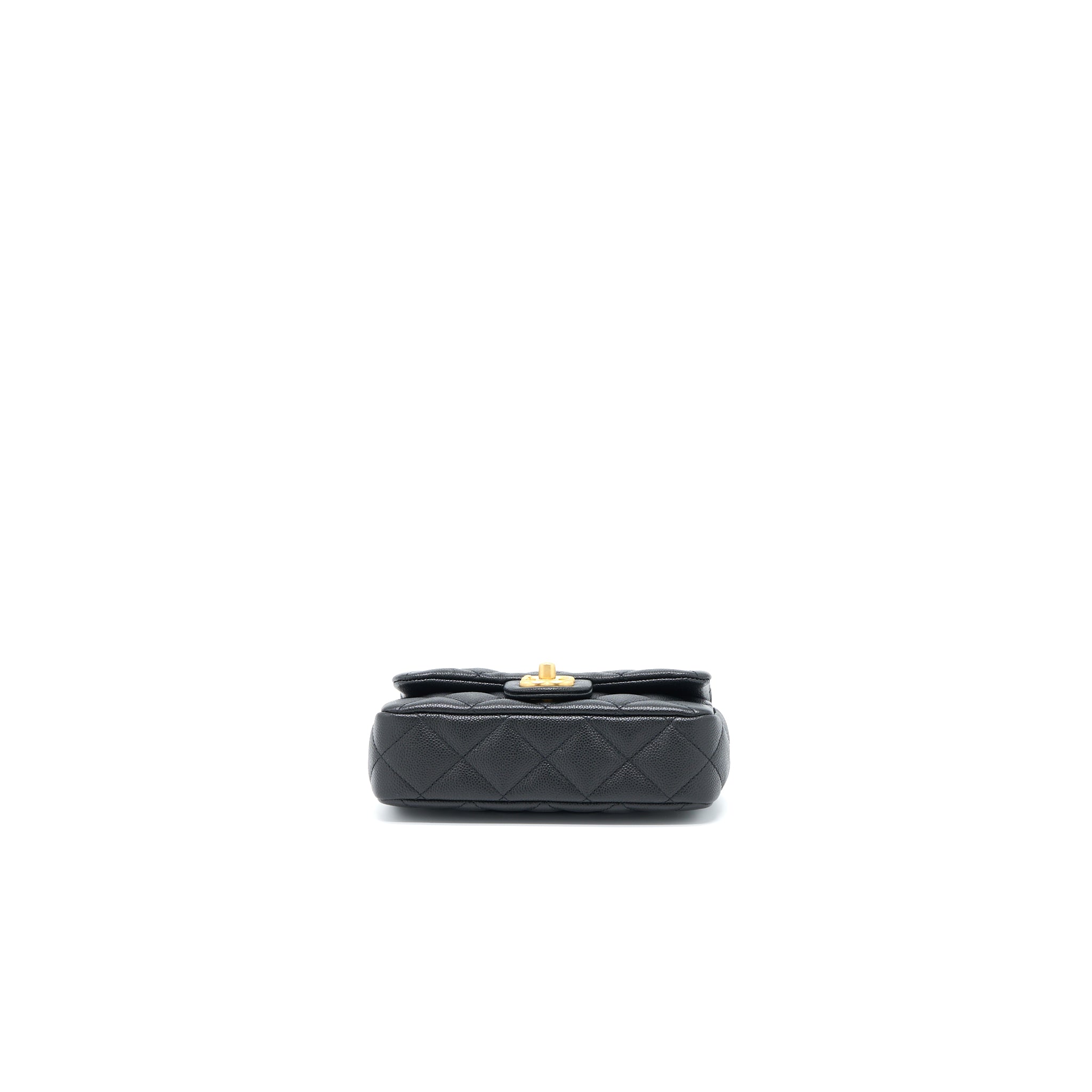 Chanel 23P Mini Coco Love Flap Bag Caviar Black  (Microchip)