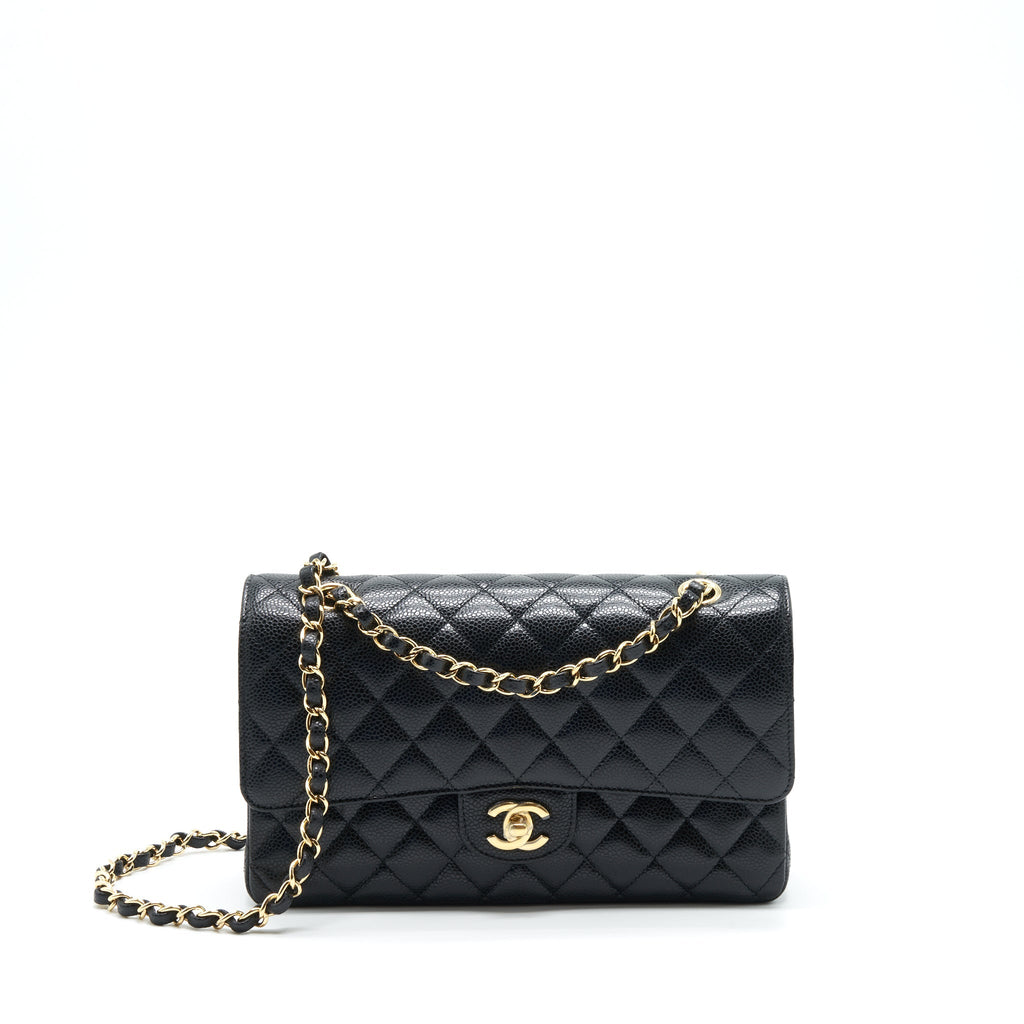 Chanel Medium Classic Double Flap Bag Caviar Black