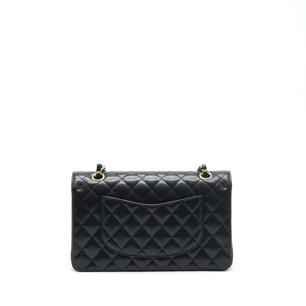 Chanel Medium Classic Double Flap Bag Caviar Black