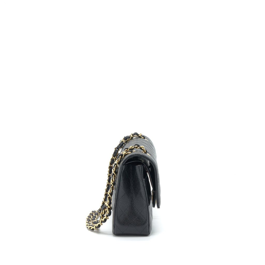 Chanel Medium Classic Double Flap Bag Caviar Black