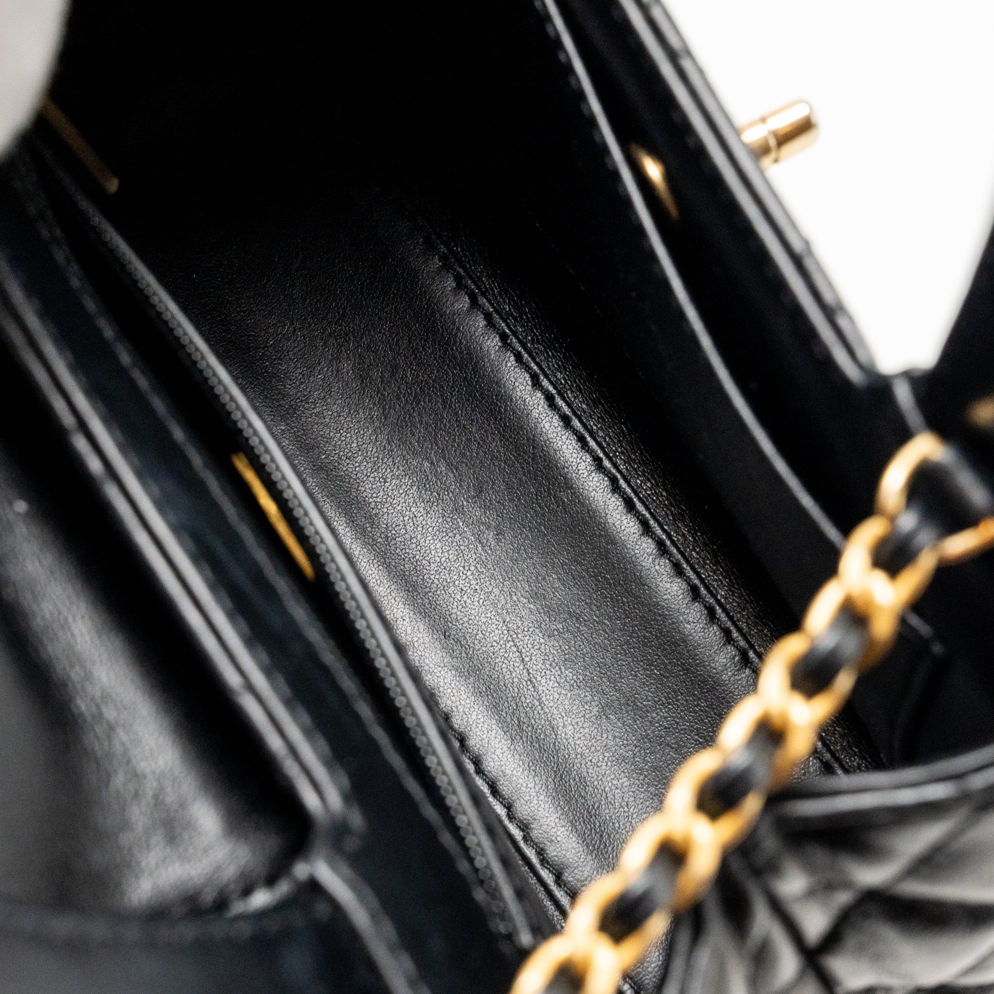 Chanel Mini Kelly Shopping Tote Bag Calfskin black  (microchip)