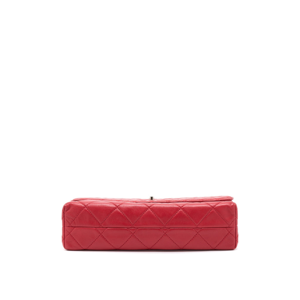 Chanel Large Flap Bag Lambskin Red