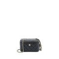 Chanel 23C Pearl Crush Long Vanity Lambskin Black L (Microchip)