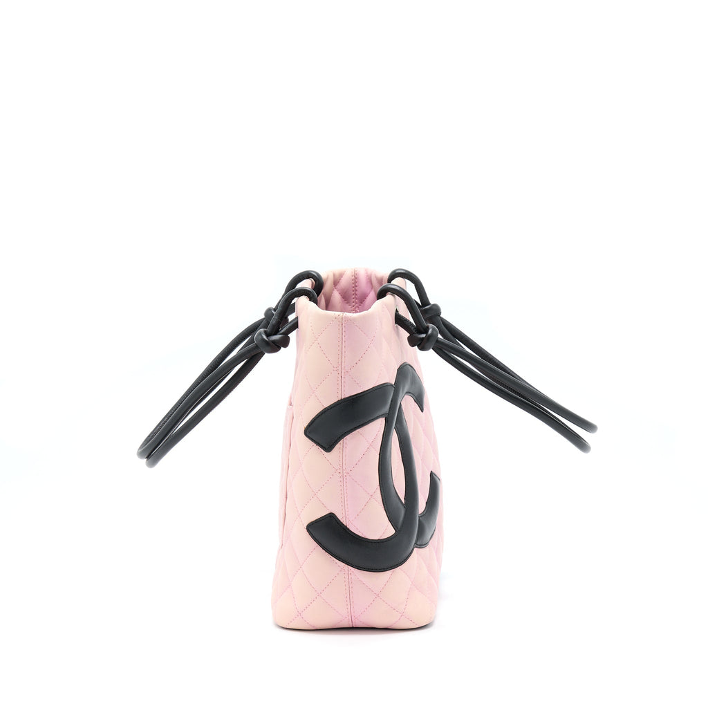 Chanel Vintage Camnon Tote Pink/Black