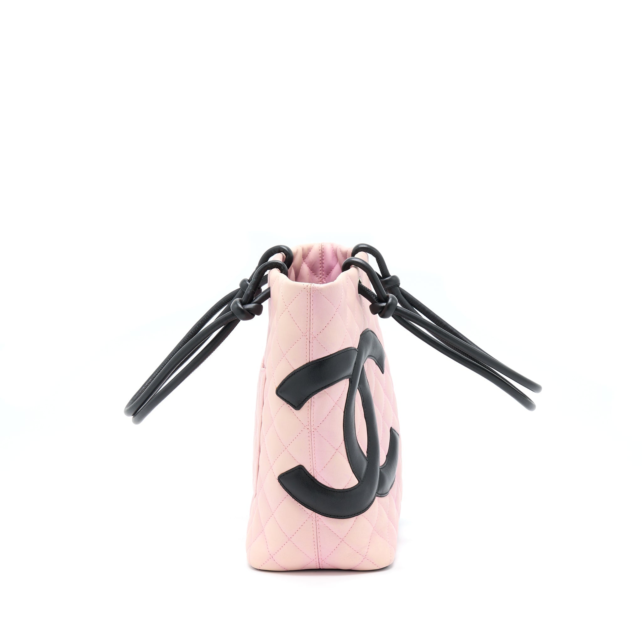 Chanel Vintage Camnon Tote Pink/Black