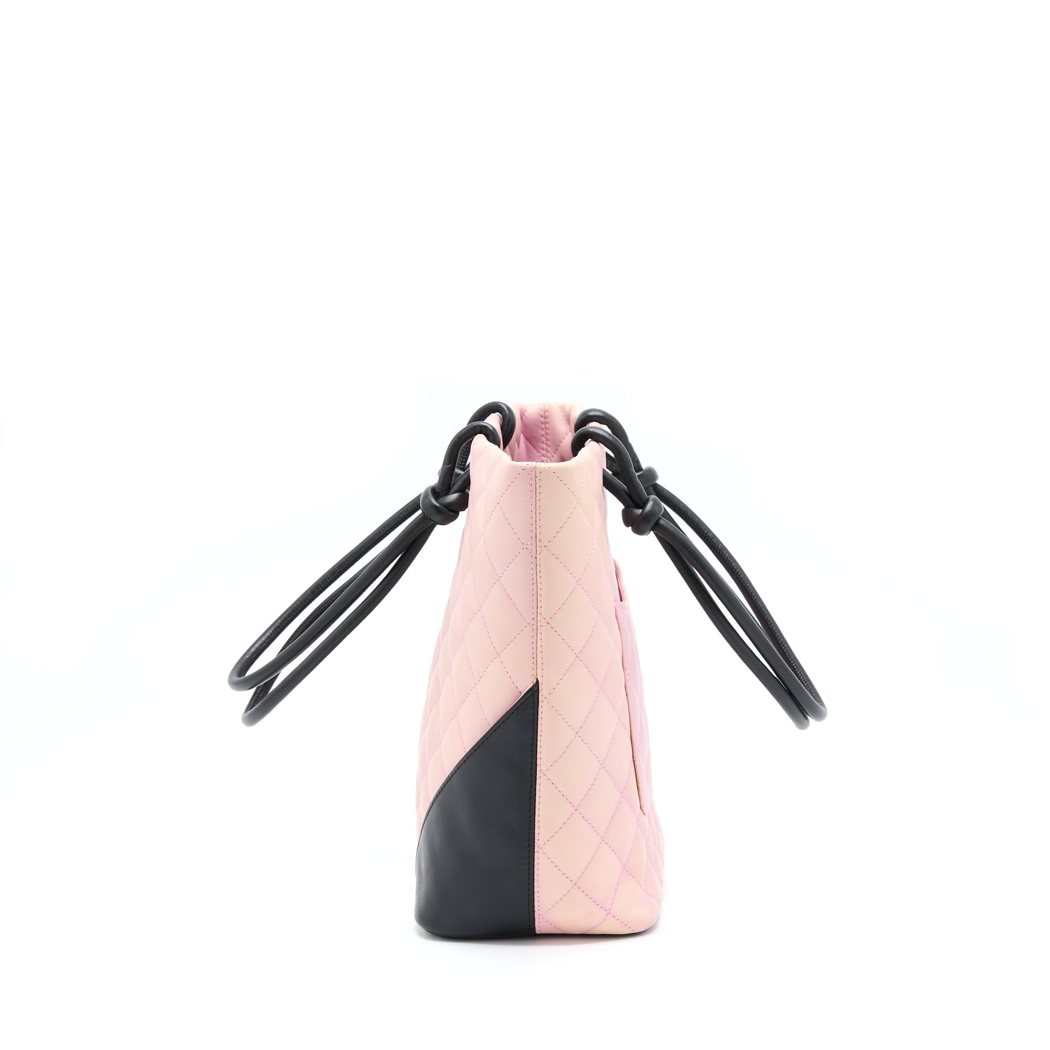 Chanel Vintage Camnon Tote Pink/Black