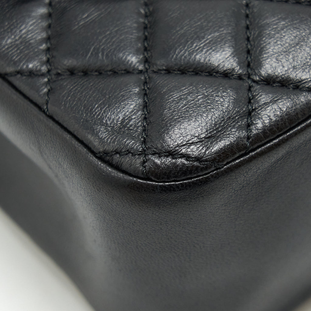 Chanel Westminster Pearl Shoulder Bag Lambskin Black