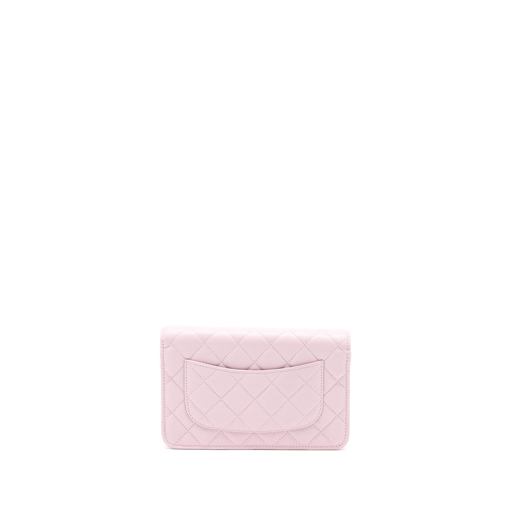 Chanel Classic Wallet On Chain Caviar Light Pink L
