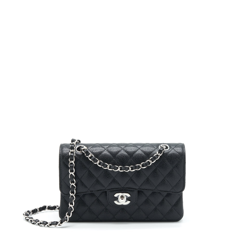 Chanel Small Classic Double Flap Bag Caviar Black