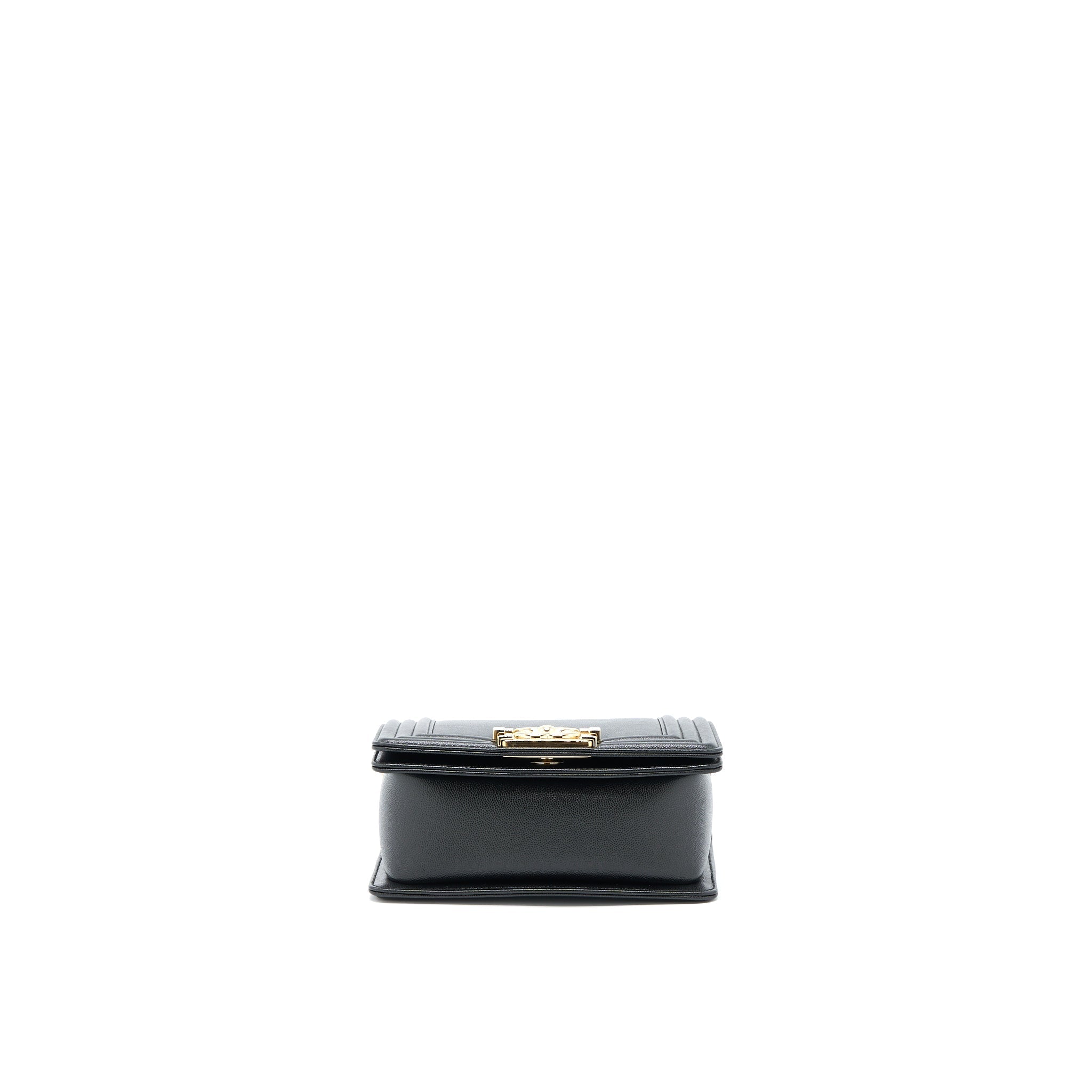 Chanel Mini Boy Bag Calfskin Black L (Microchip)