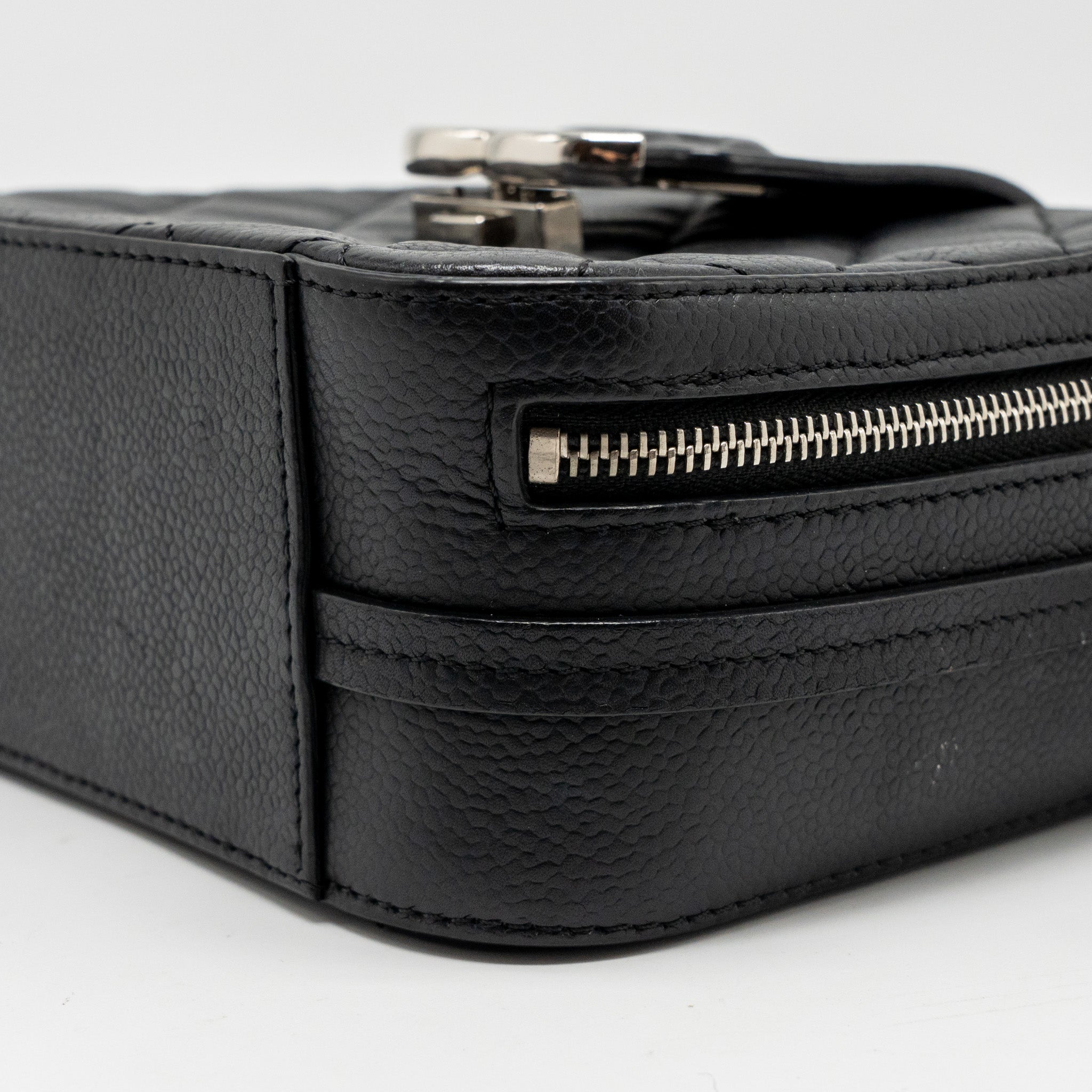 Chanel Quilted Mini Vanity Bag Caviar Black