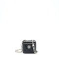 Chanel 22S Mini Vanity With Coco Giant Chain Caviar Black