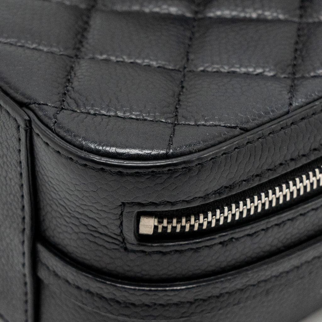 Chanel Quilted Mini Vanity Bag Caviar Black