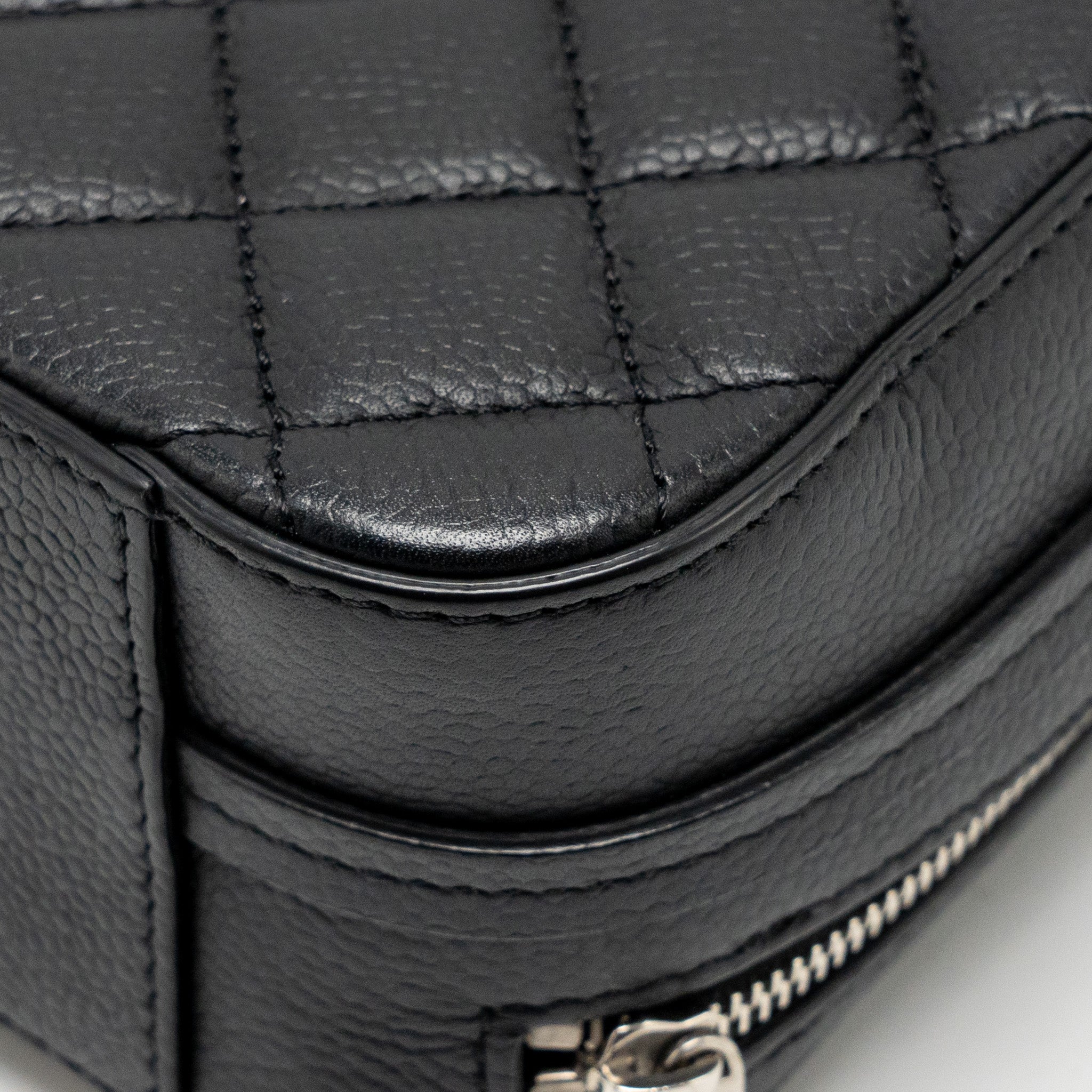 Chanel Quilted Mini Vanity Bag Caviar Black