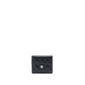 Chanel Small Classic Compact Wallet Lambskin Black