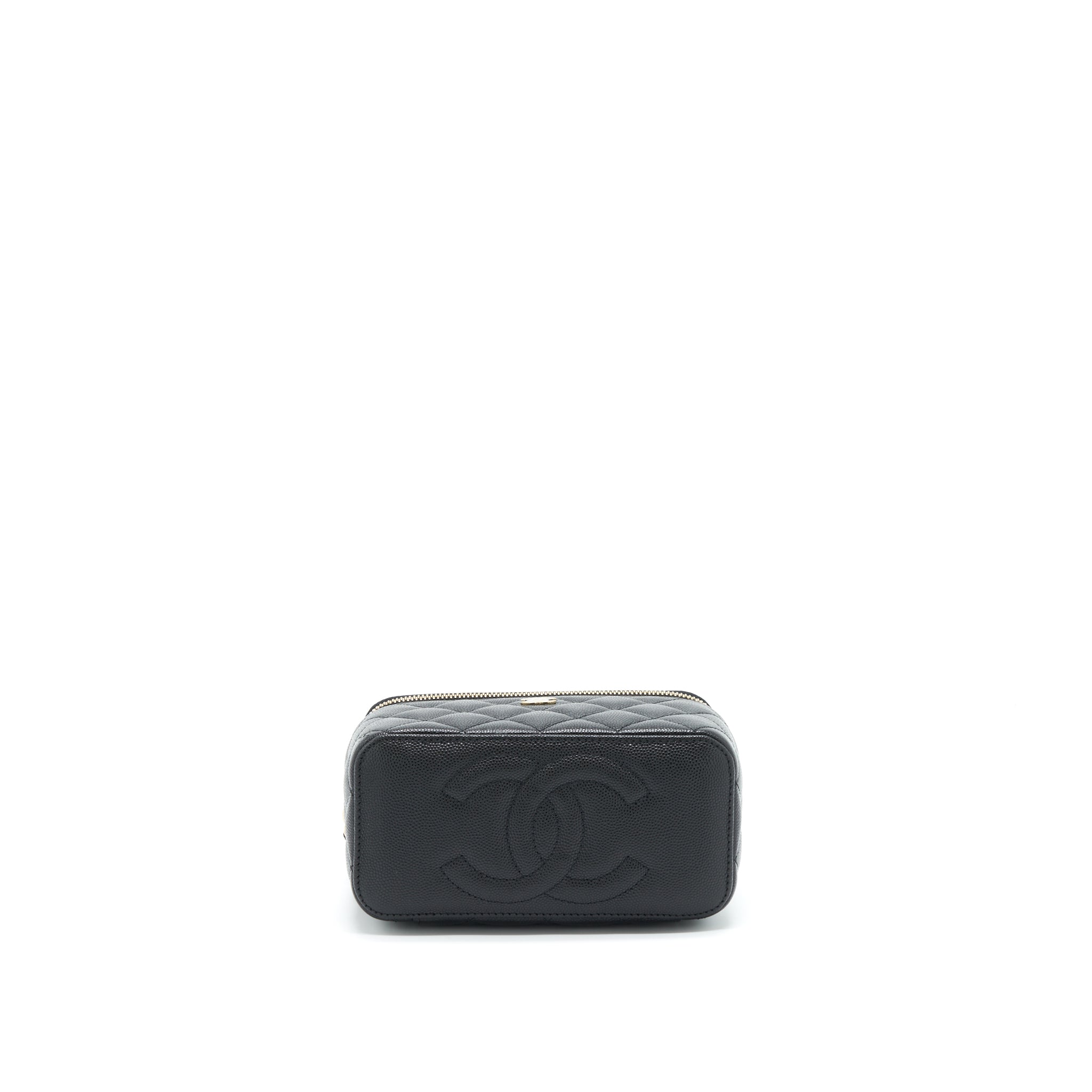 Chanel 22S Long Vanity With Chain Caviar Black L