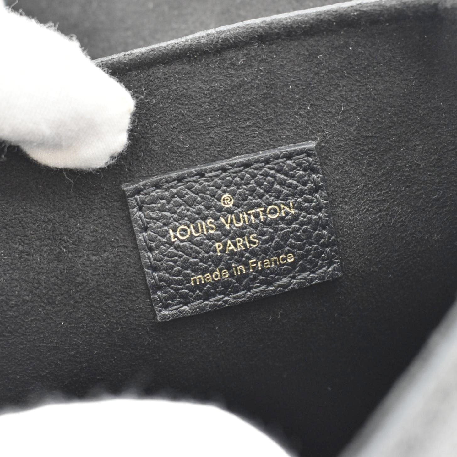 LOUIS VUITTON Tiny Monogram Empreinte Leather Backpack Black