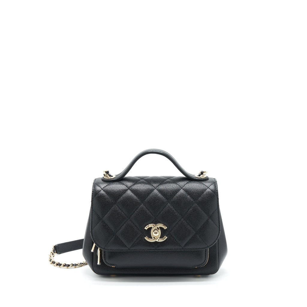 Chanel Small Business Affinity Caviar Black L