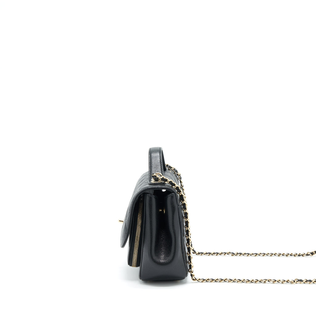 Chanel Small Business Affinity Caviar Black L