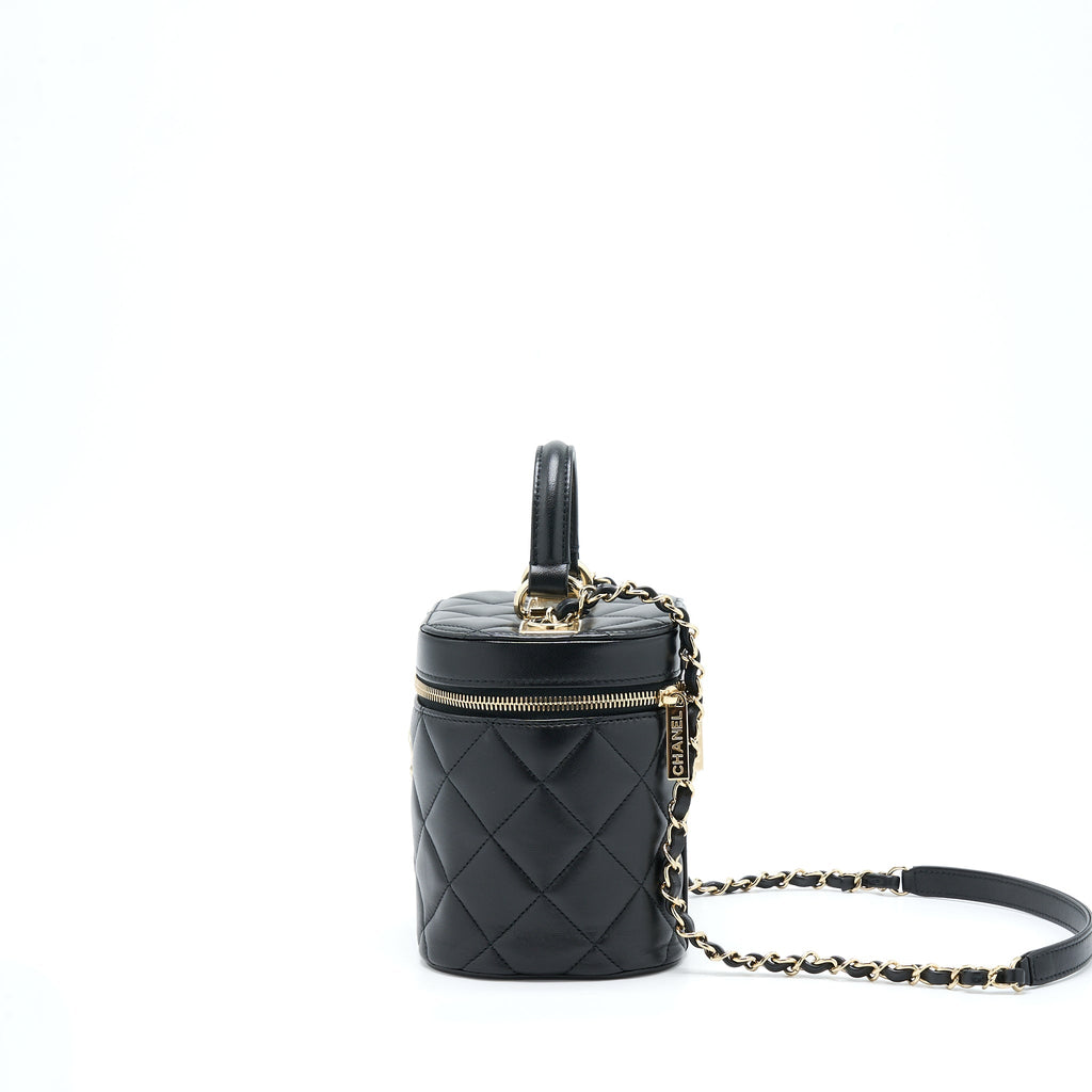 Chanel Trendy Vanity Case Lambskin Black L (Microchip)
