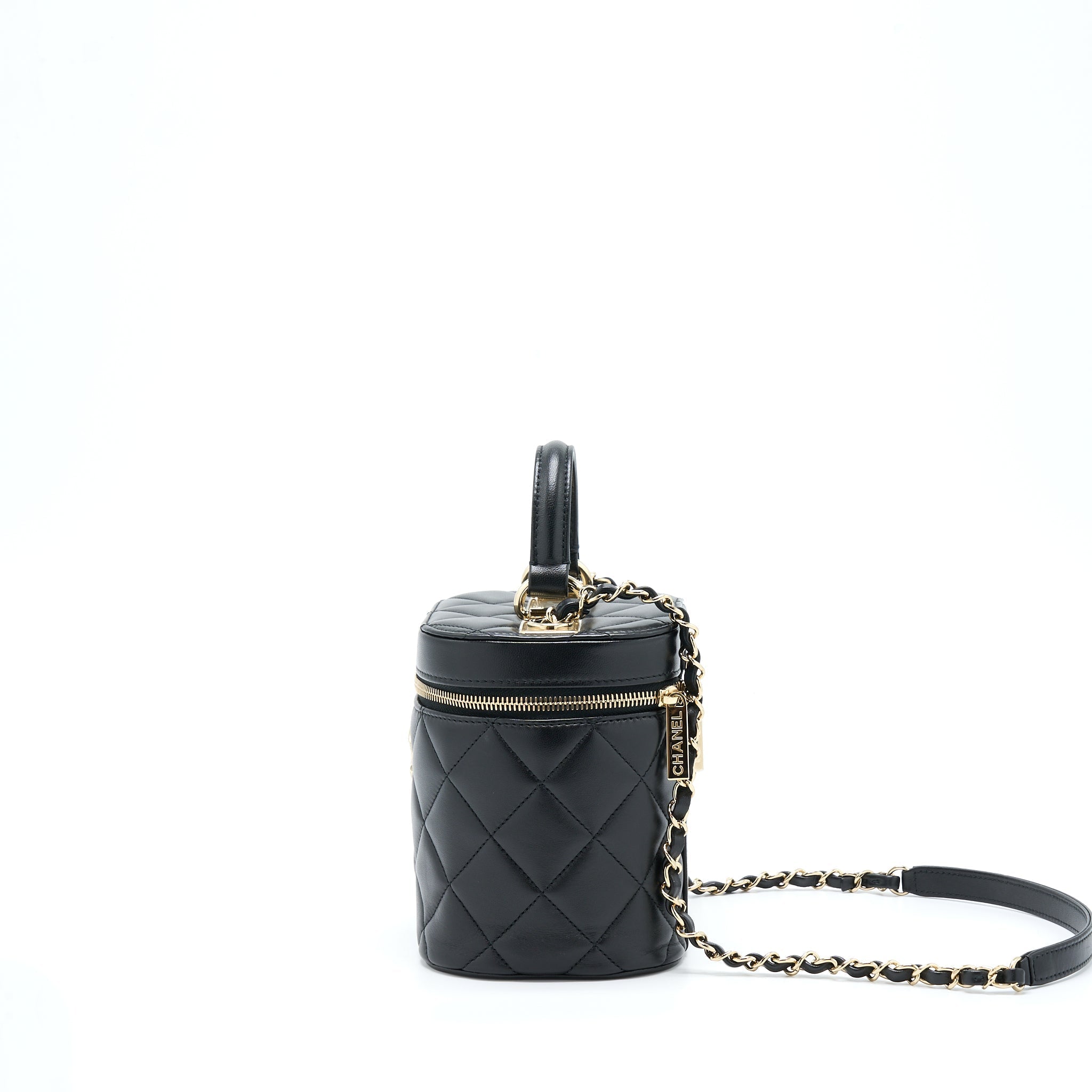 Chanel Trendy Vanity Case Lambskin Black L (Microchip)