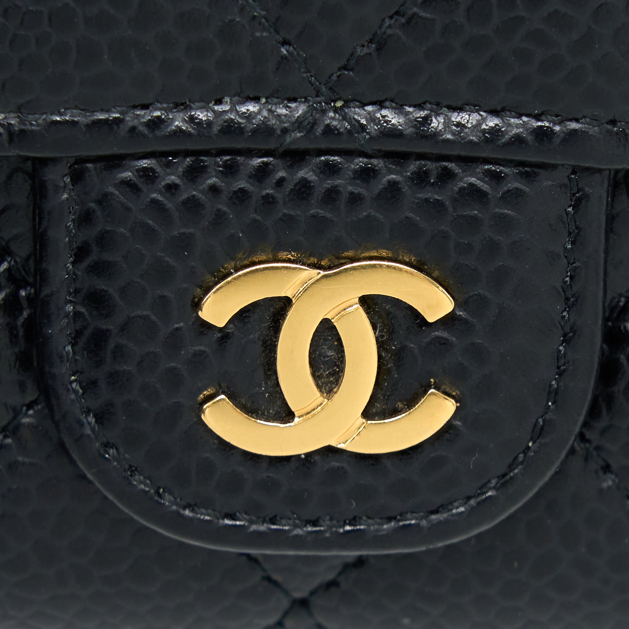 Chanel Classic Flap Cardholder Caviar Black
