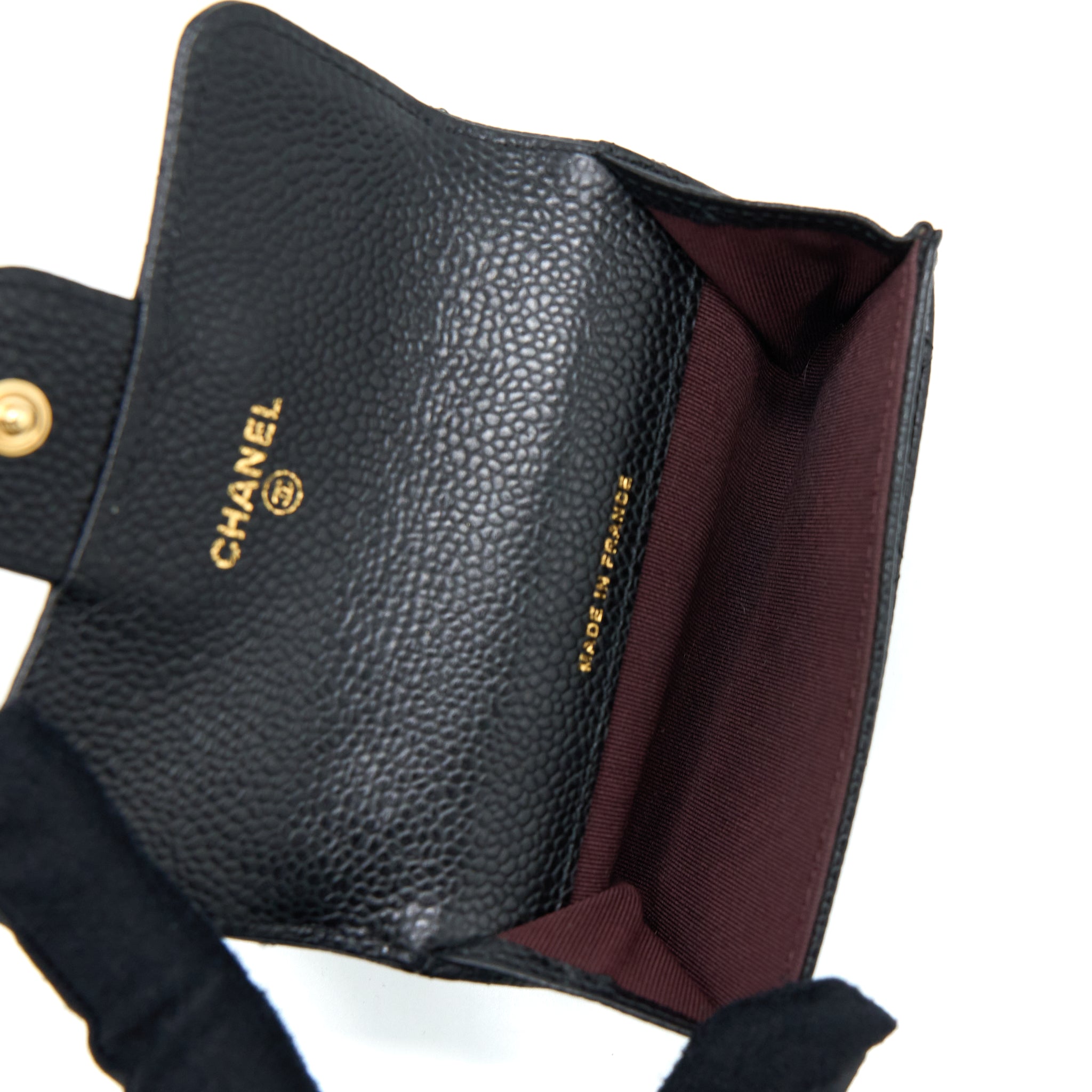 Chanel Classic Flap Cardholder Caviar Black