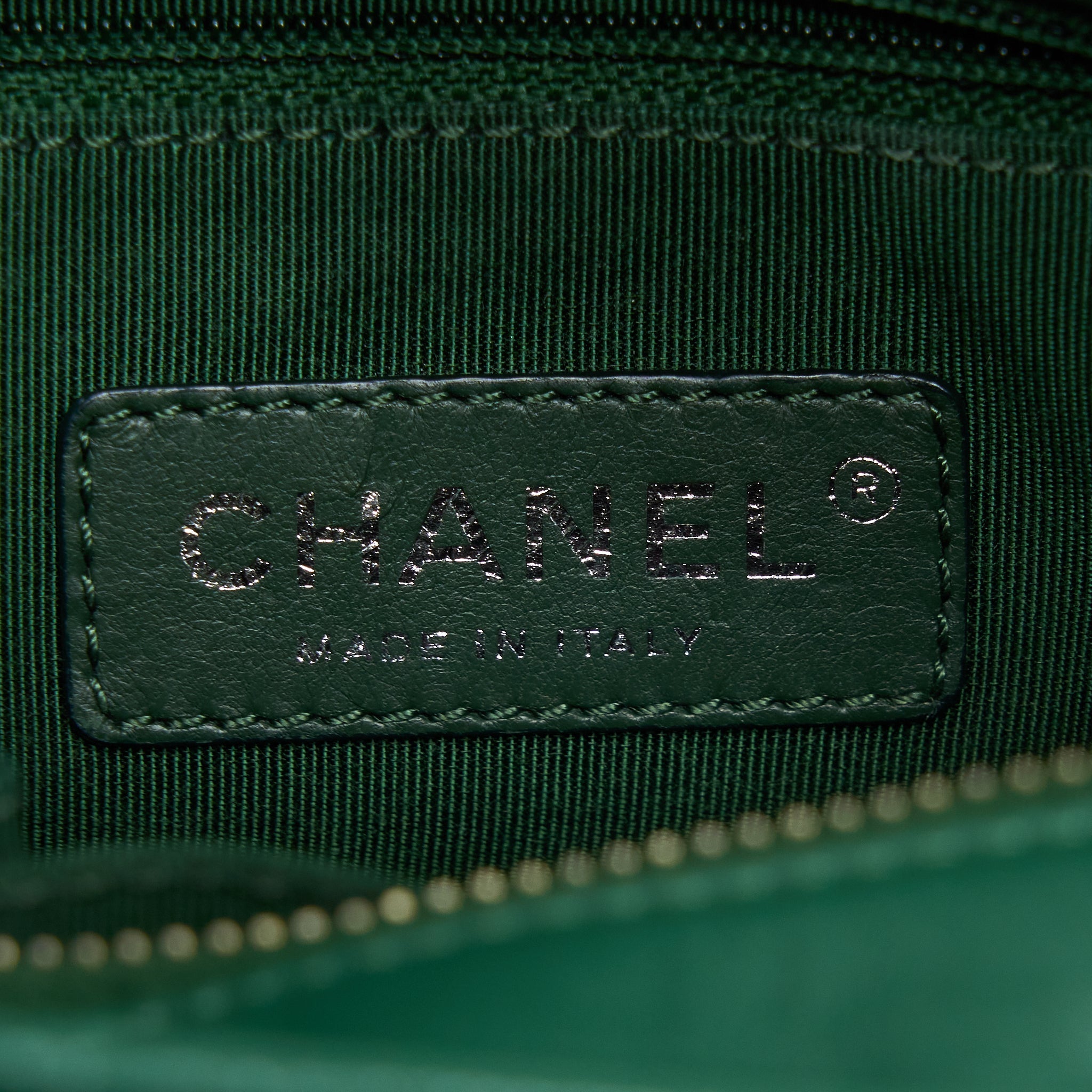 Chanel Small Gabrielle Hobo Bag Green Multicolour Hardware