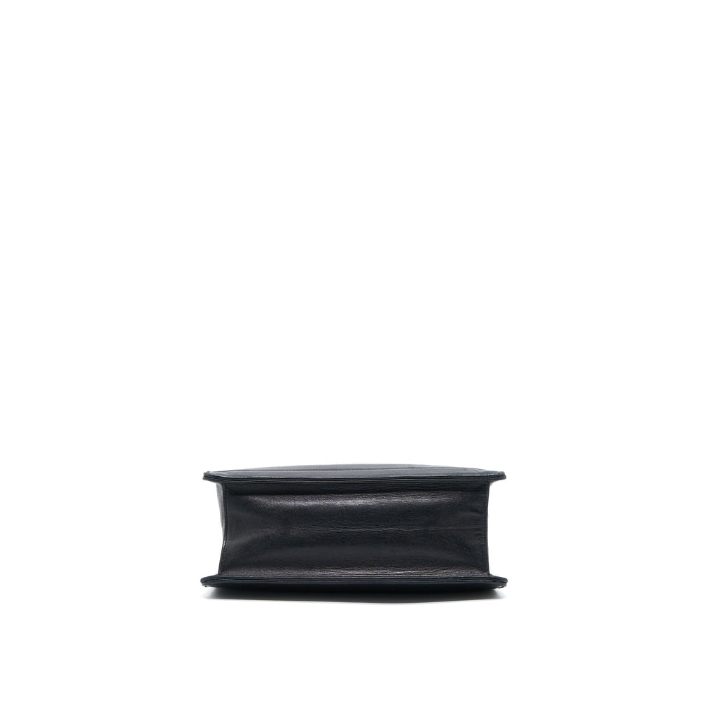 Chanel Vintage Kelly Flap Bag Lambskin Black