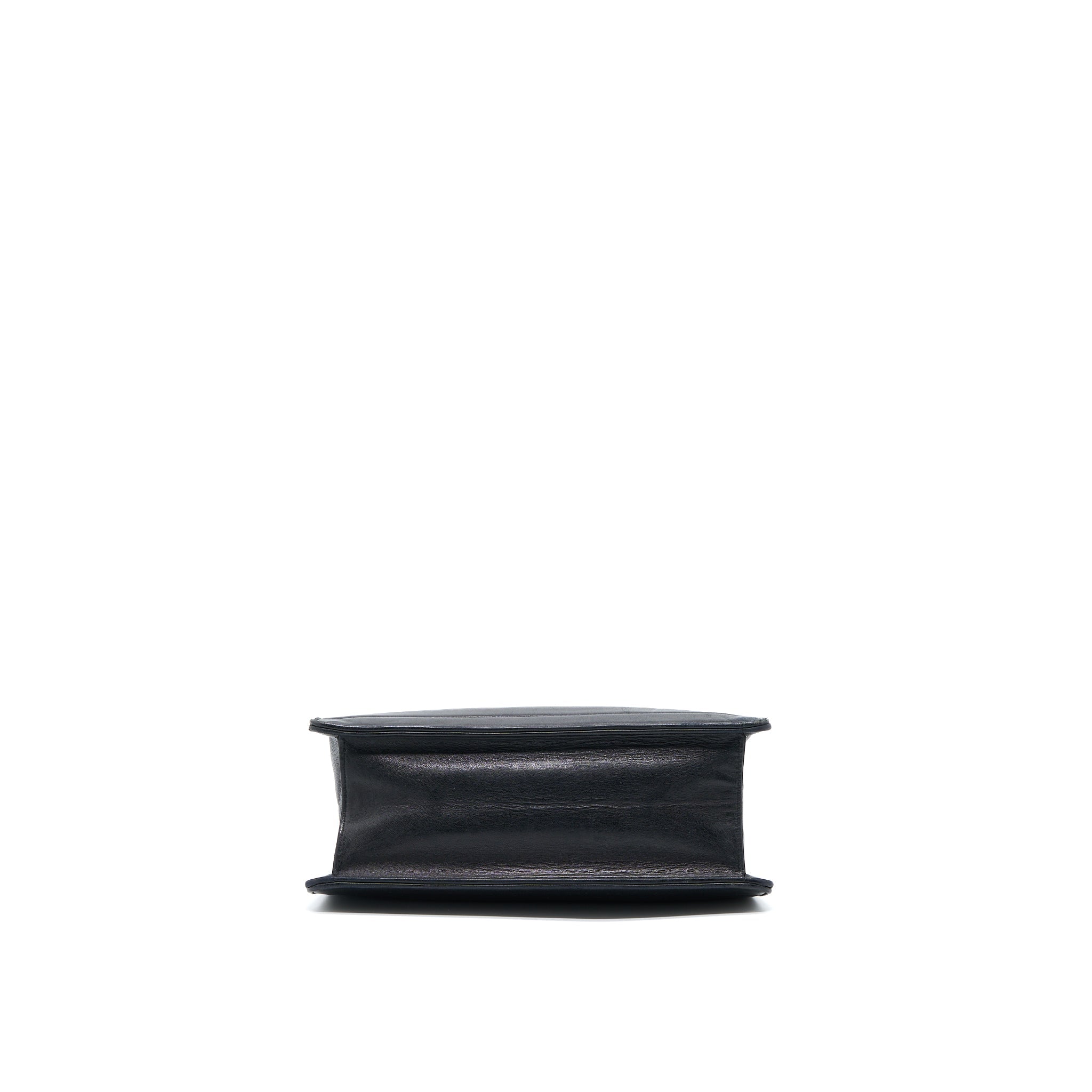 Chanel Vintage Kelly Flap Bag Lambskin Black