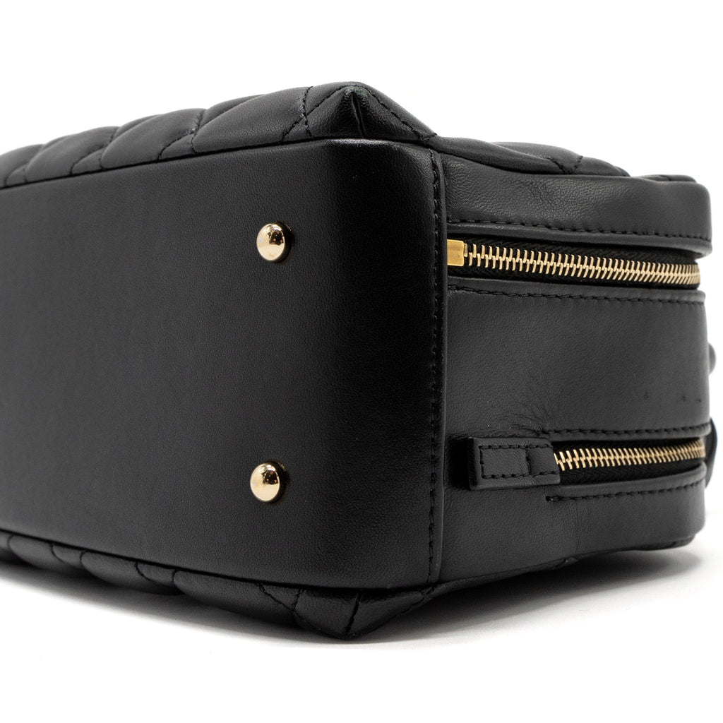 Chanel Trendy CC Top Handle Vanity Bag Lambskin Black