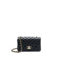 Chanel Mini Rectangular Lambskin Black L(Microchip)