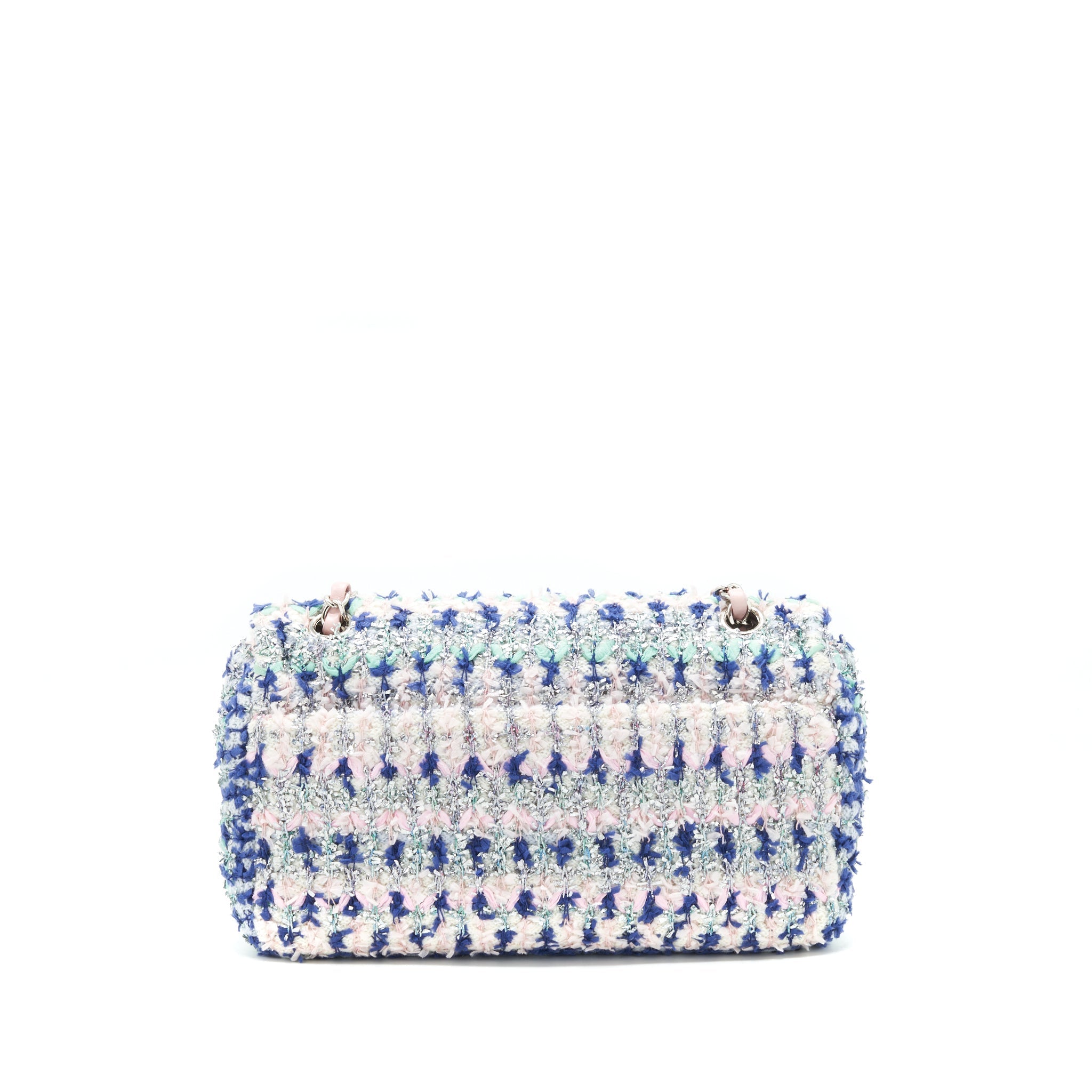 Chanel tweed classic flap bag multi colour